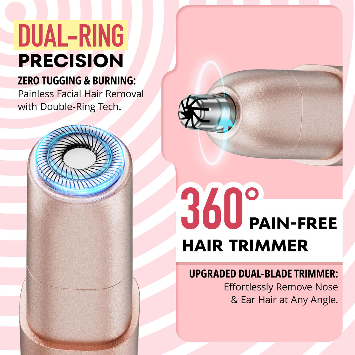Nose Trimmer For Women 2 In 1 Rechargeable Facial Rebate - RebateKey