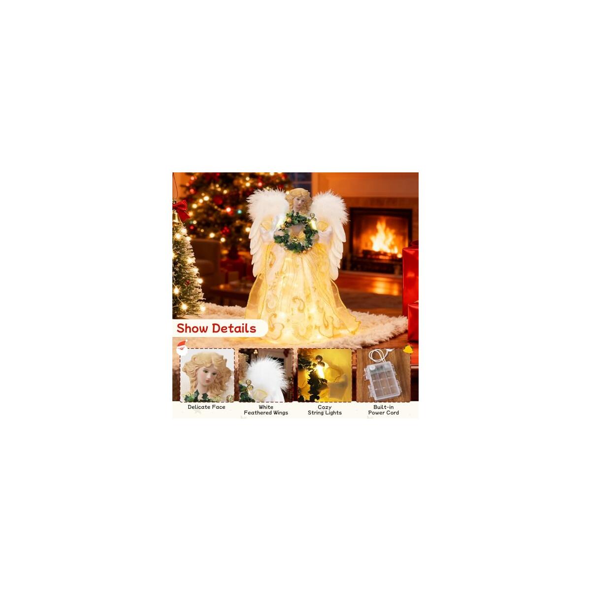 Christmas Tree Topper Angel With Lights Rebate - RebateKey