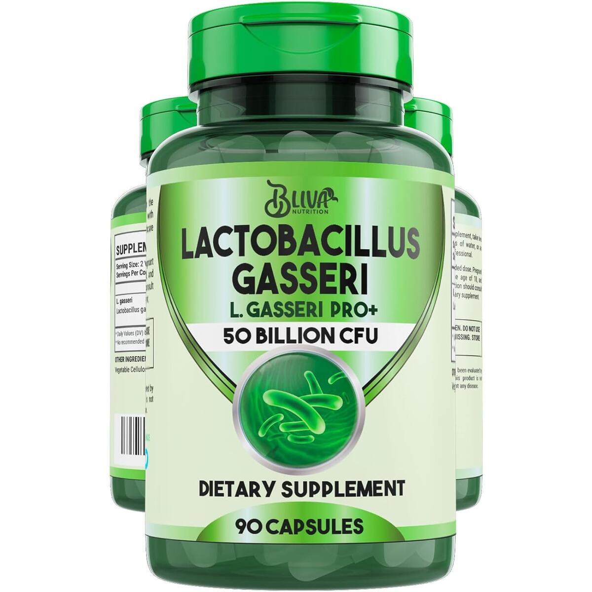 Lactobacillus Gasseri Capsules &ndash; L Gasseri - 50 Billion CFU per Serving - Highest CFU Count L. Gasseri Supplement - 90 Capsules
