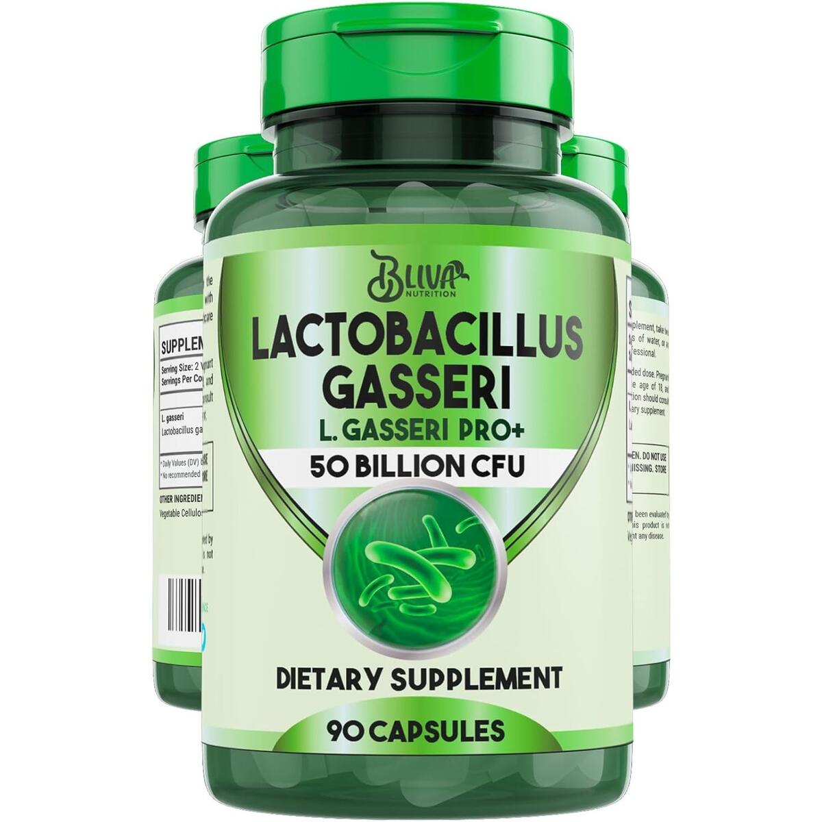 Lactobacillus Gasseri Capsules – L Gasseri - 50 Billion CFU per Serving - Highest CFU Count L. Gasseri Supplement - 90 Capsules
