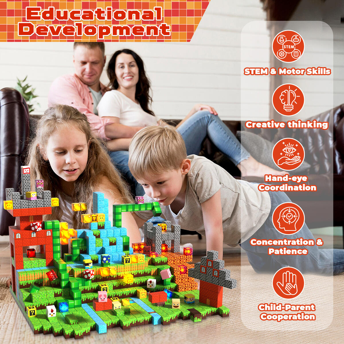 200pcs Magnetic Blocks With Light Blocks Cashback - RebateKey