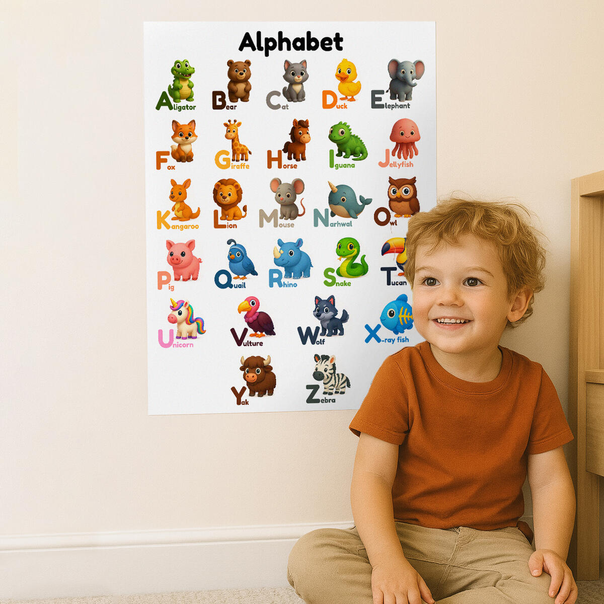 Animal Alphabet Poster Flashcards Cashback Rebate - RebateKey