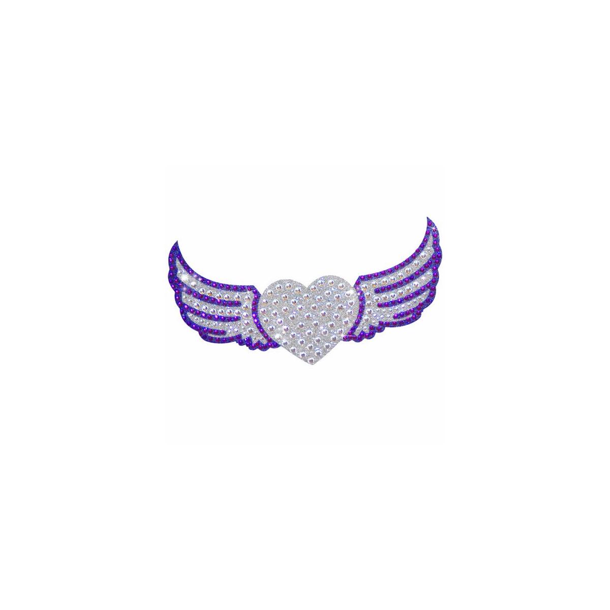 Heart And Wings Rhinestone Decal Sticker Bling Decor For Car Motorcycle Helmet Cashback Rebates - RebateKey