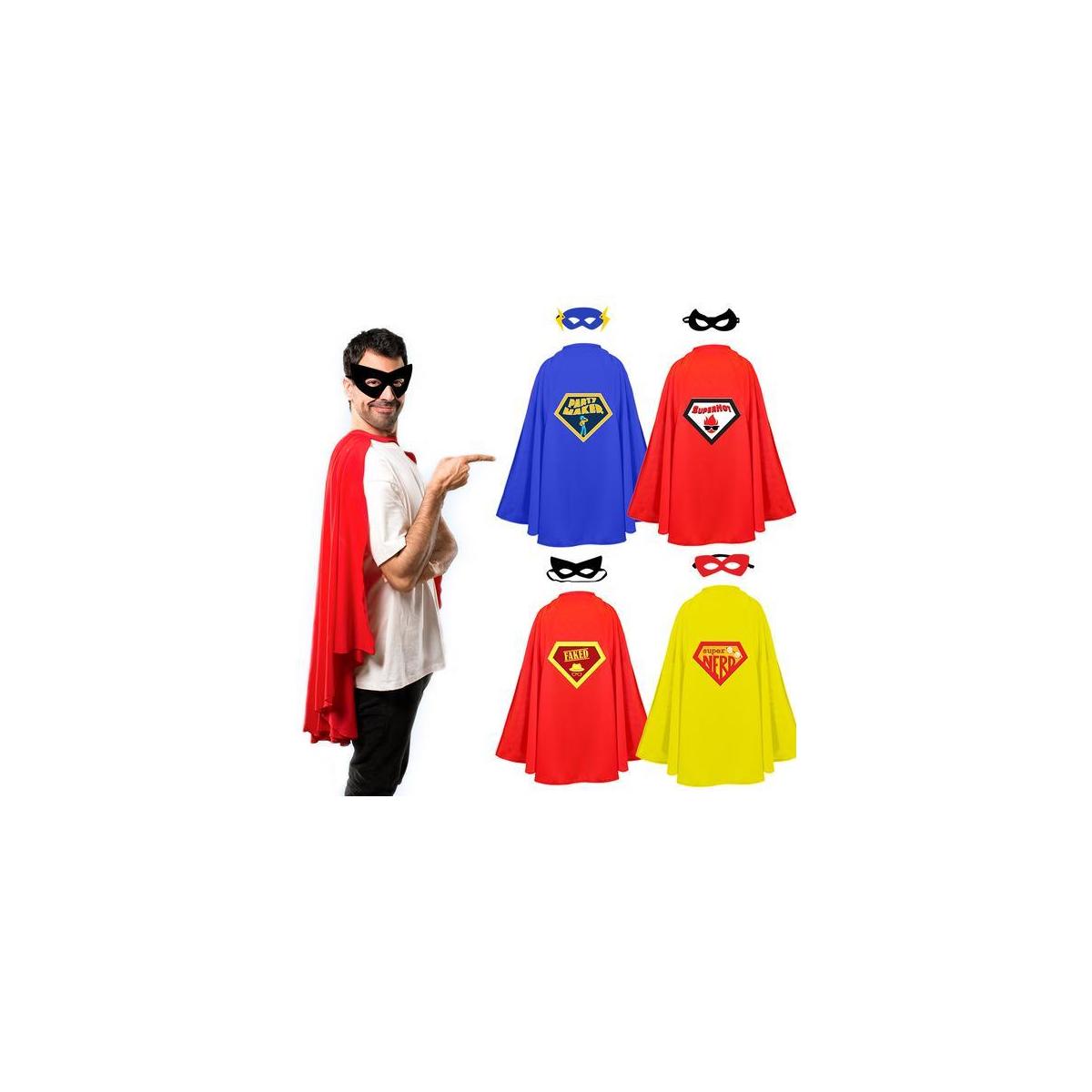 Stoies Adult Superhero Capes And Masks 8 Piece Set Dress Up Kit For Parties1 Rebate - RebateKey