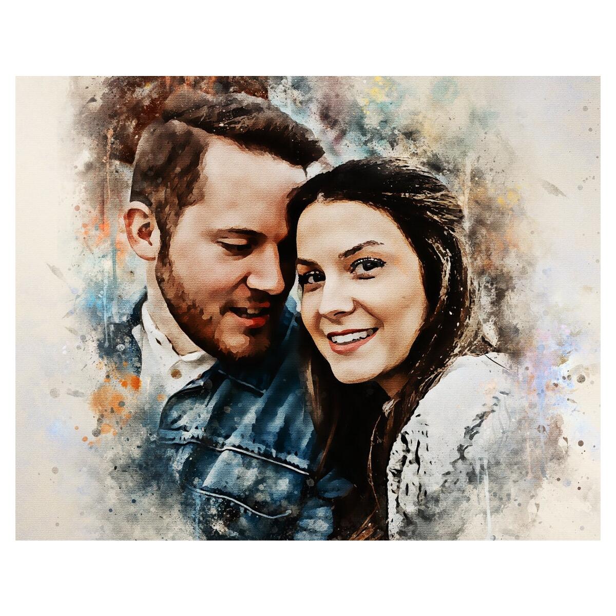 Custom Watercolor Portrait Cashback - RebateKey