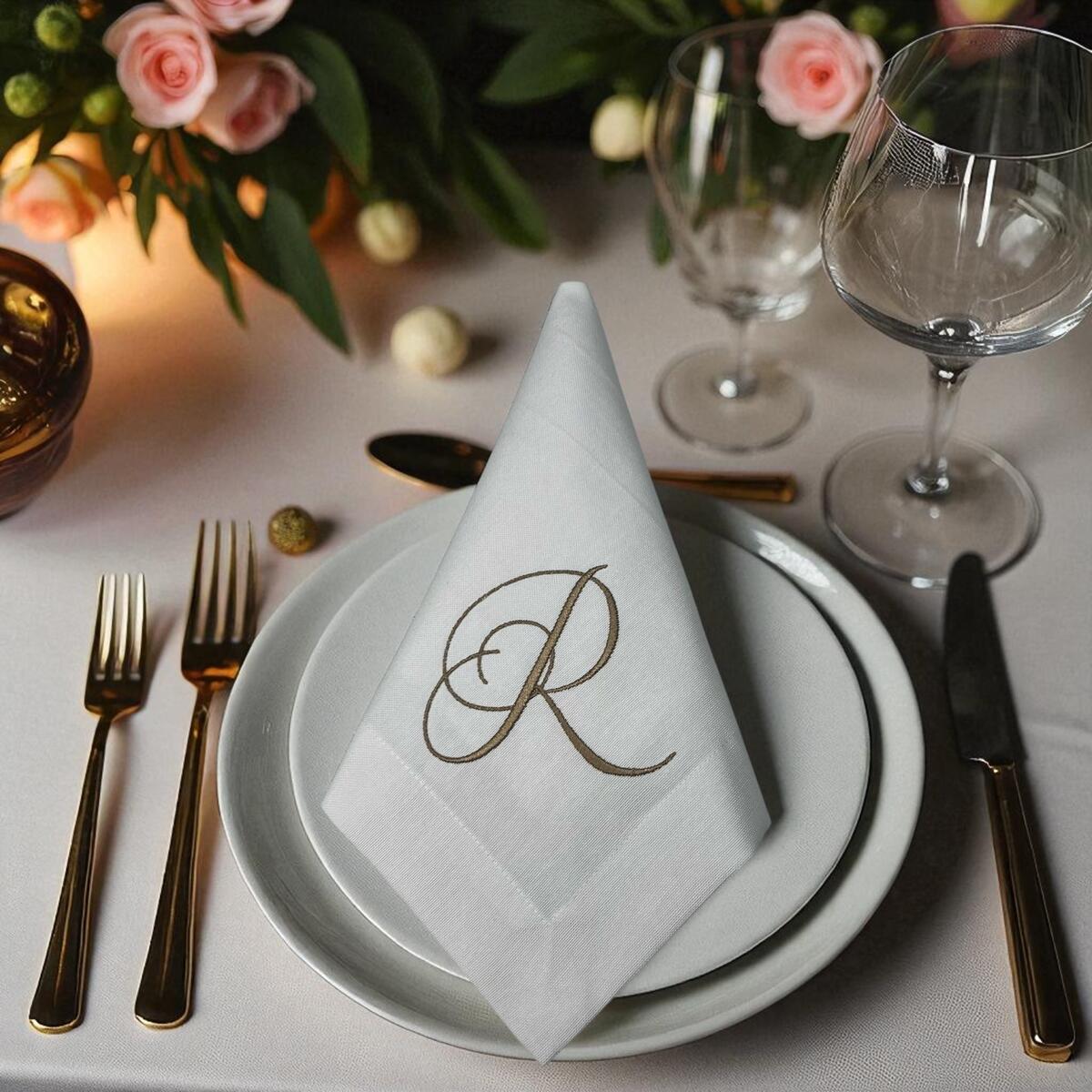 Personalized Embroidered Linen Napkins For Rebate - RebateKey