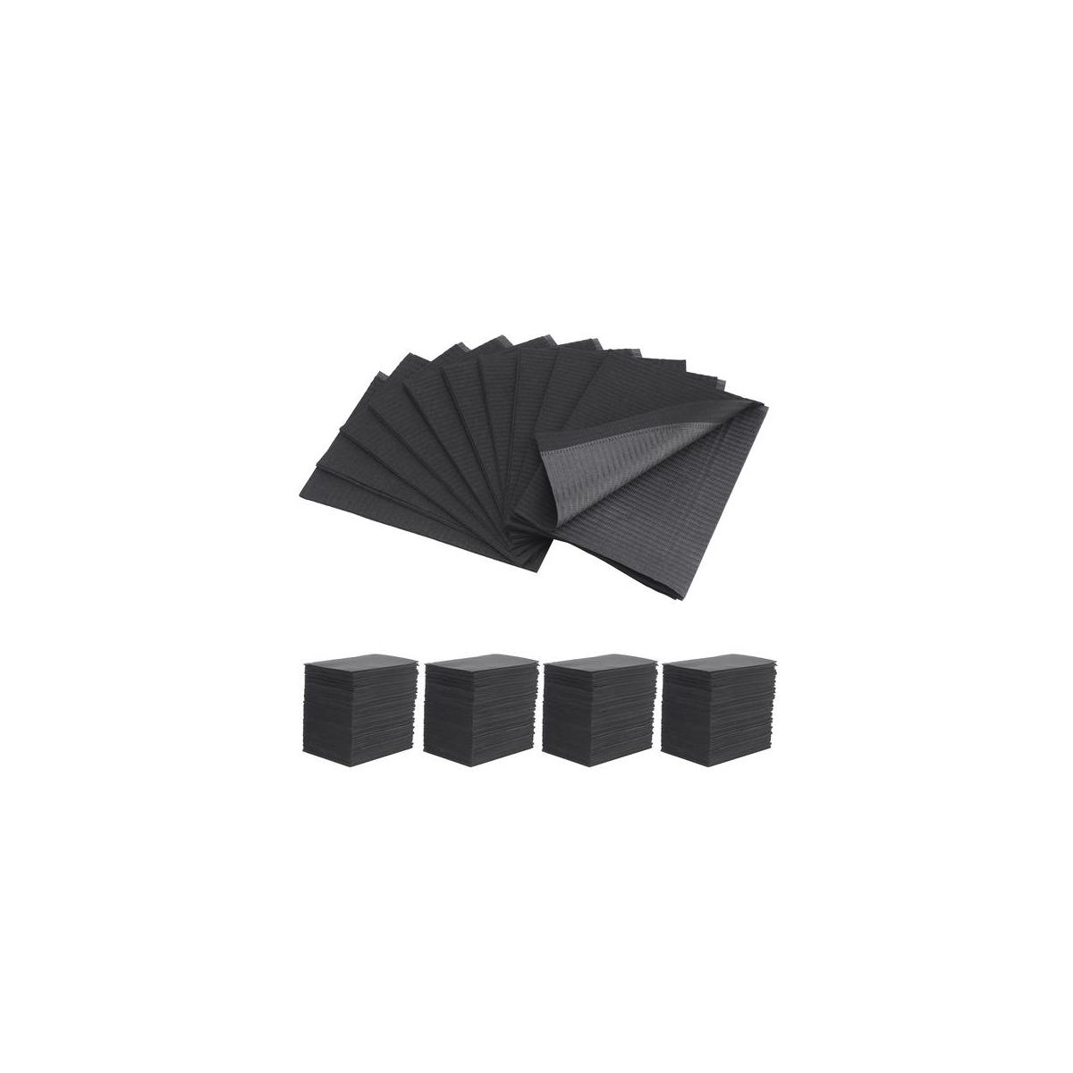 Upgraded Pack Of 500 Dental Bib 13 X 18 3 Ply Black Premium Disposable2 Rebate - RebateKey