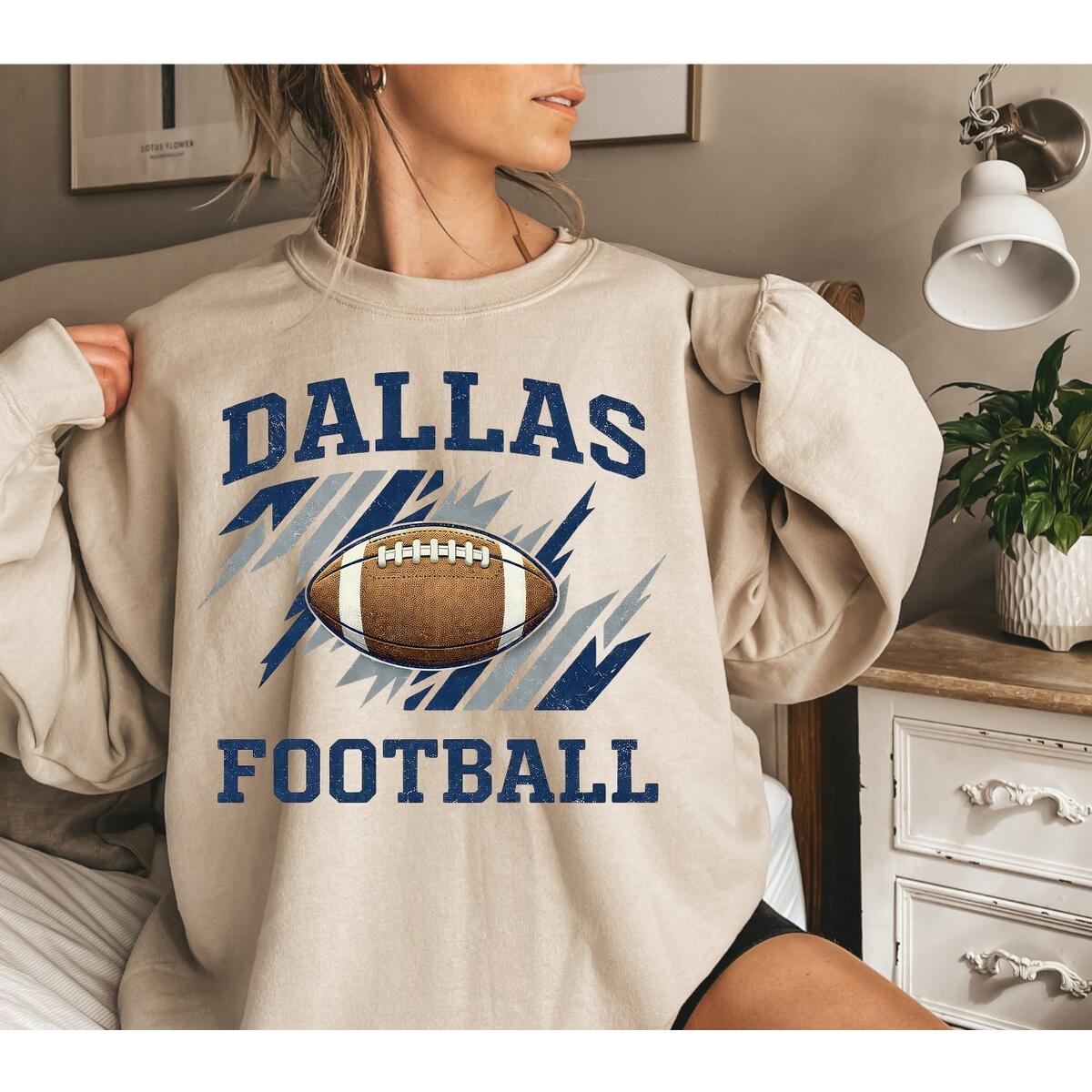 Vintage 90s Style Dallas Football Sweatshirt Cash Back - RebateKey