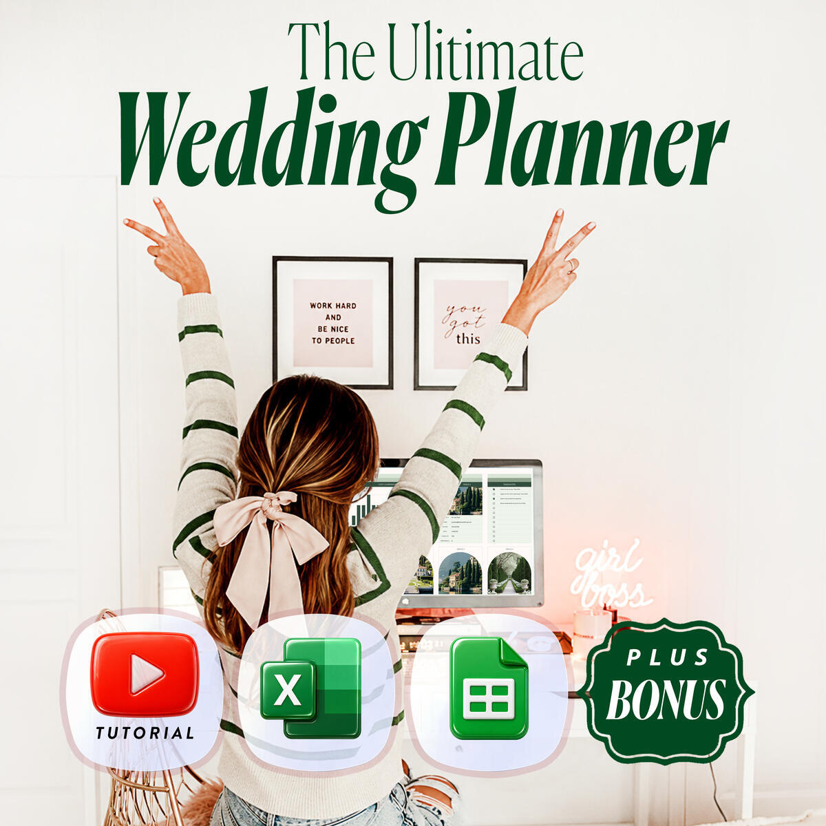 Wedding Planner Spreadsheet, Google Sheets & Excel, Budget Tracker, Guest List, Seating Plan, Timeline