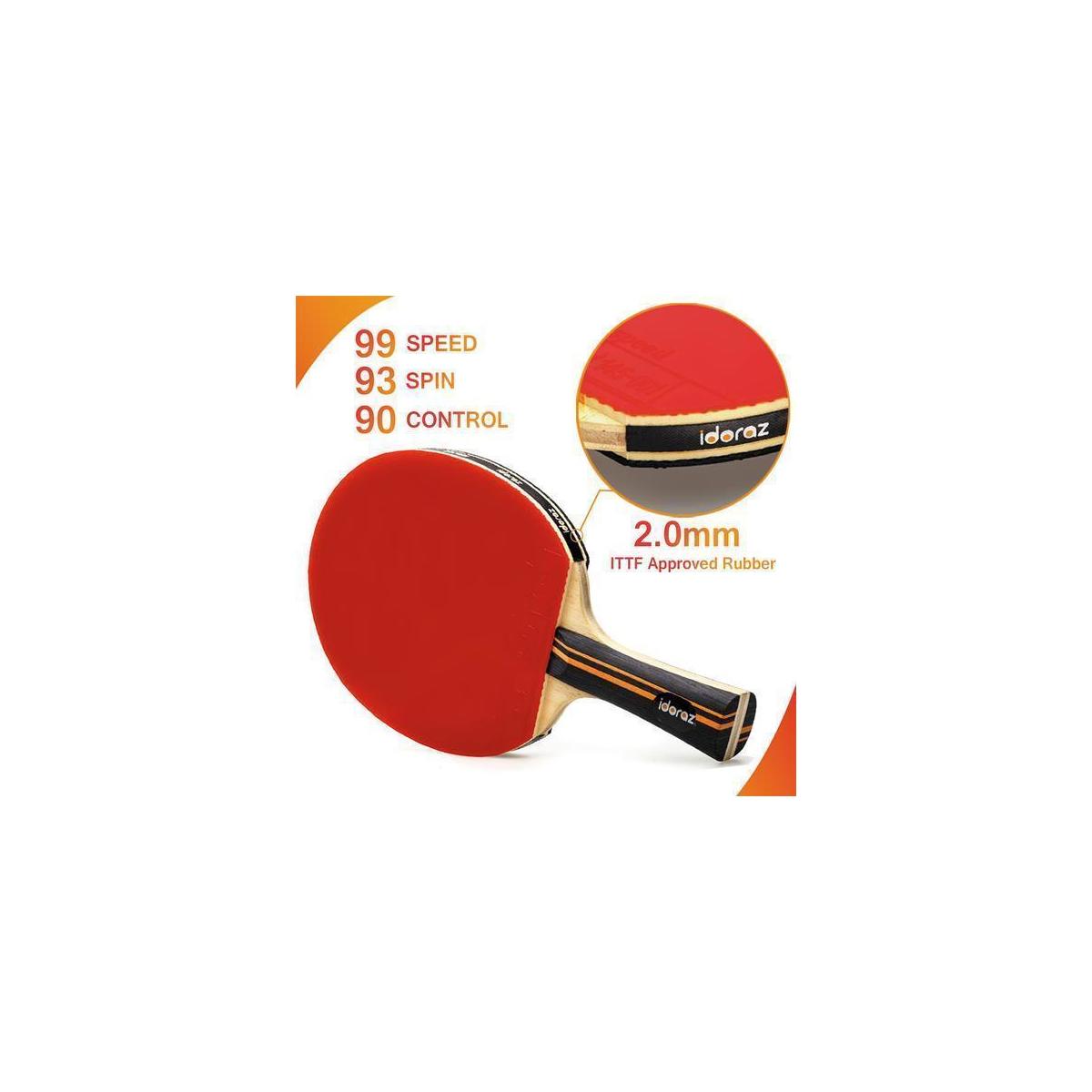 Idoraz Table Tennis Paddle Professional Ping Pong Racket With Carrying Idoraz Table Tennis Paddle Professional Ping Pong Racket With Carrying