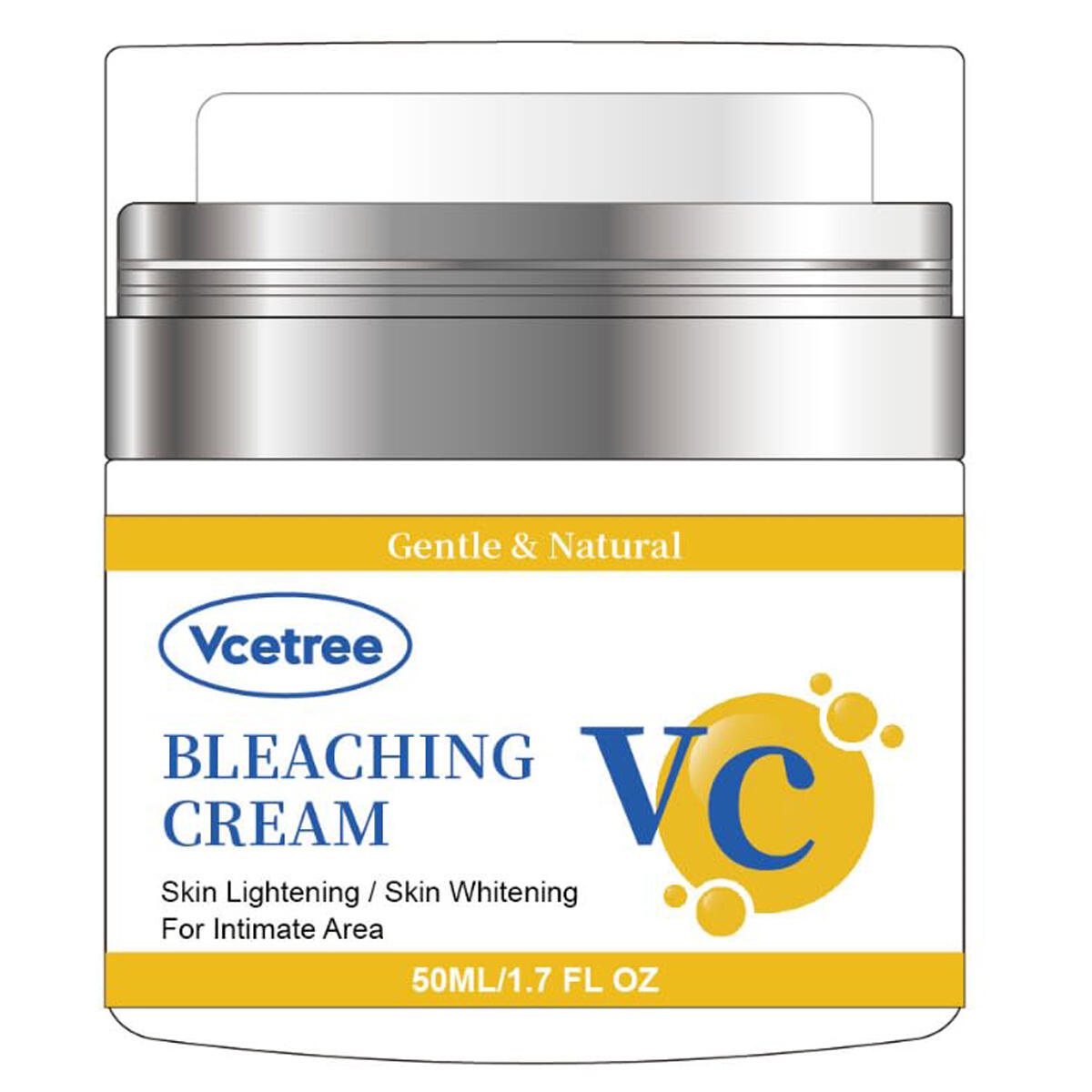 Skin Bleaching Cream for Body Intimate Areas, Private Parts, Underarm, Knees, Elbows, Inner Thigh, Bikini Area, armpit, Skin Lightening Whitening Cream Dark Spot Remover for Intimate Areas 1.7FL OZ