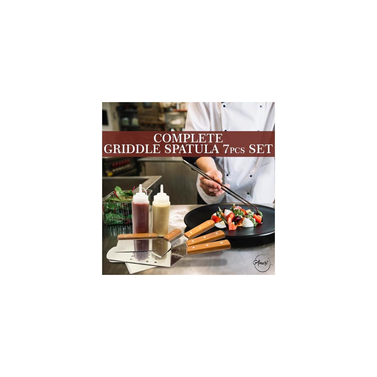 Flat Top Grill Metal Spatula Griddle Stainless Steel Outdoor Kitchen Scraper2 Cashback Rebates - RebateKey