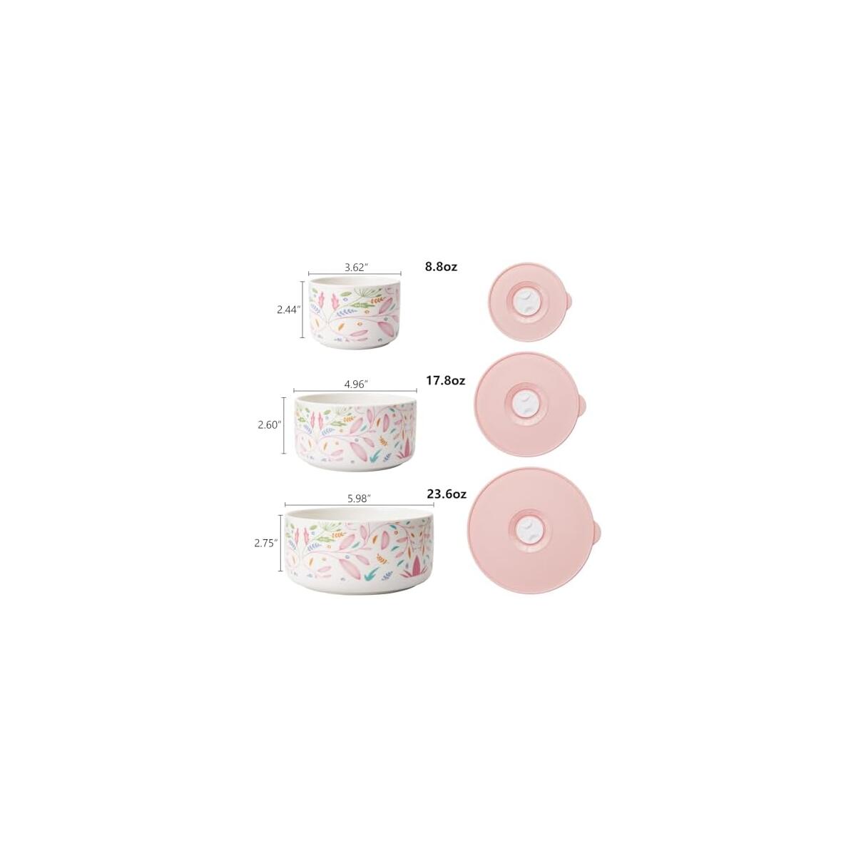 Ceramic Bowls With Lids 3 Cashback - RebateKey