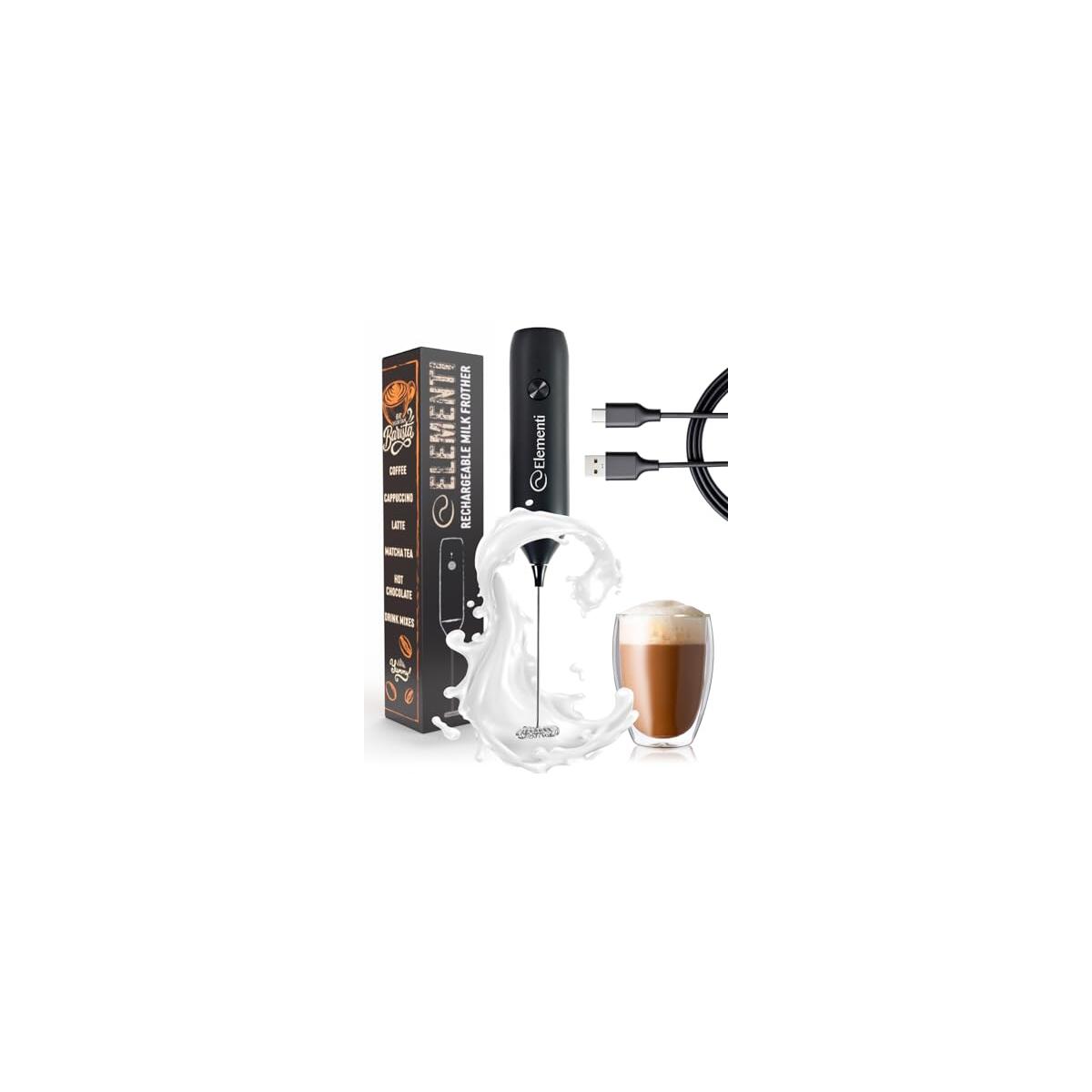 Milk Frother Wand Rechargeable Drink Mixer Cashback Rebates - RebateKey