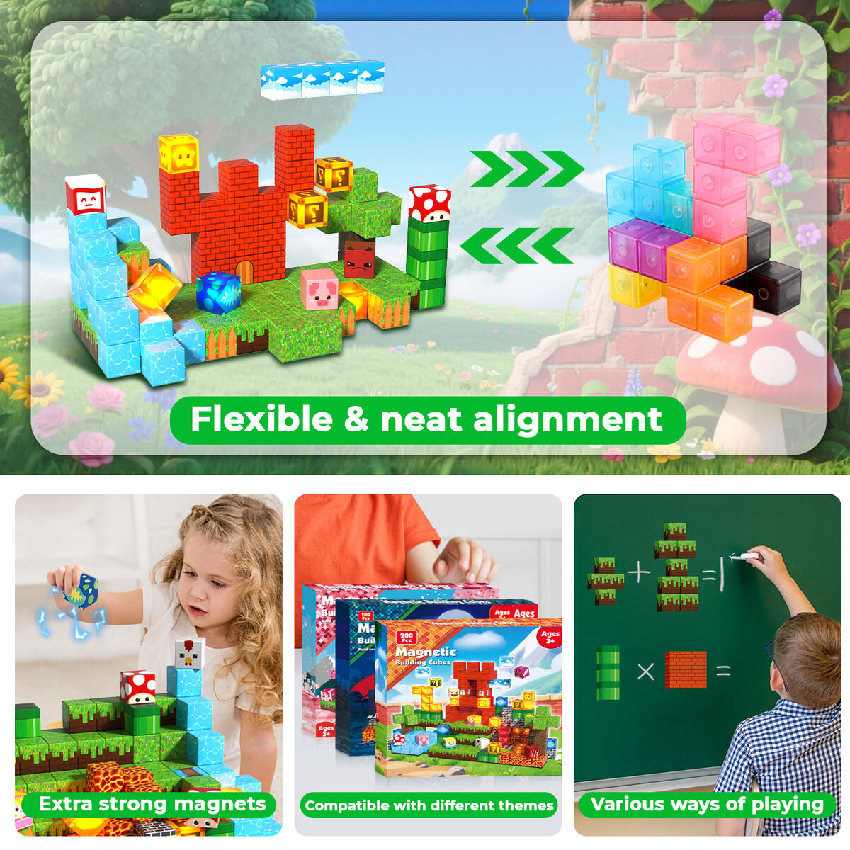 200pcs Magnetic Blocks With Light Blocks Cashback - RebateKey