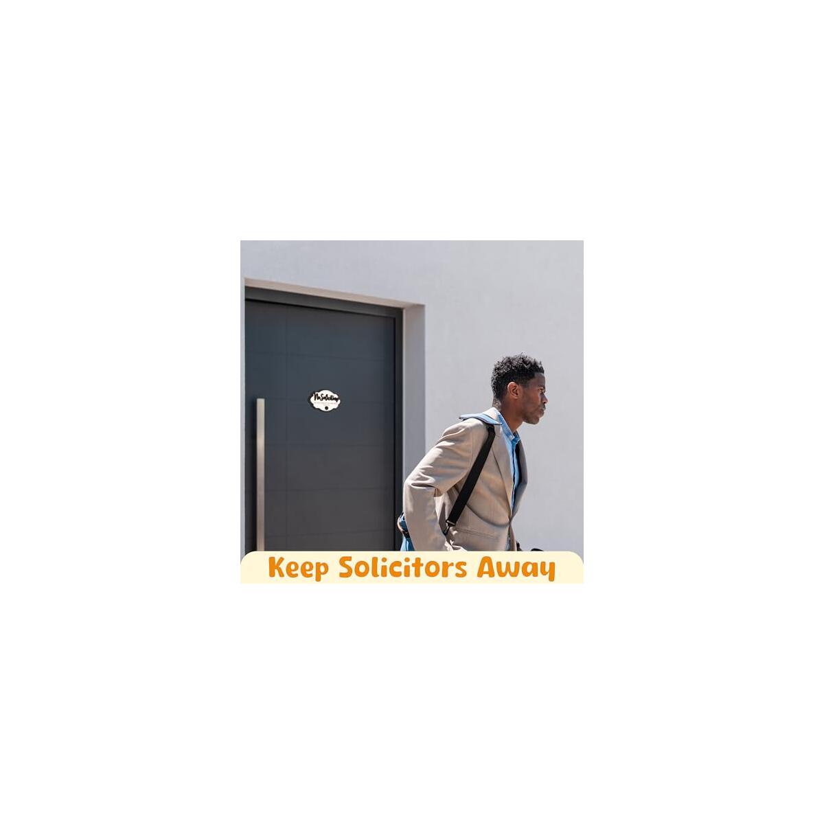 Funny No Soliciting Sign For House Door 2 Pack Cashback - RebateKey