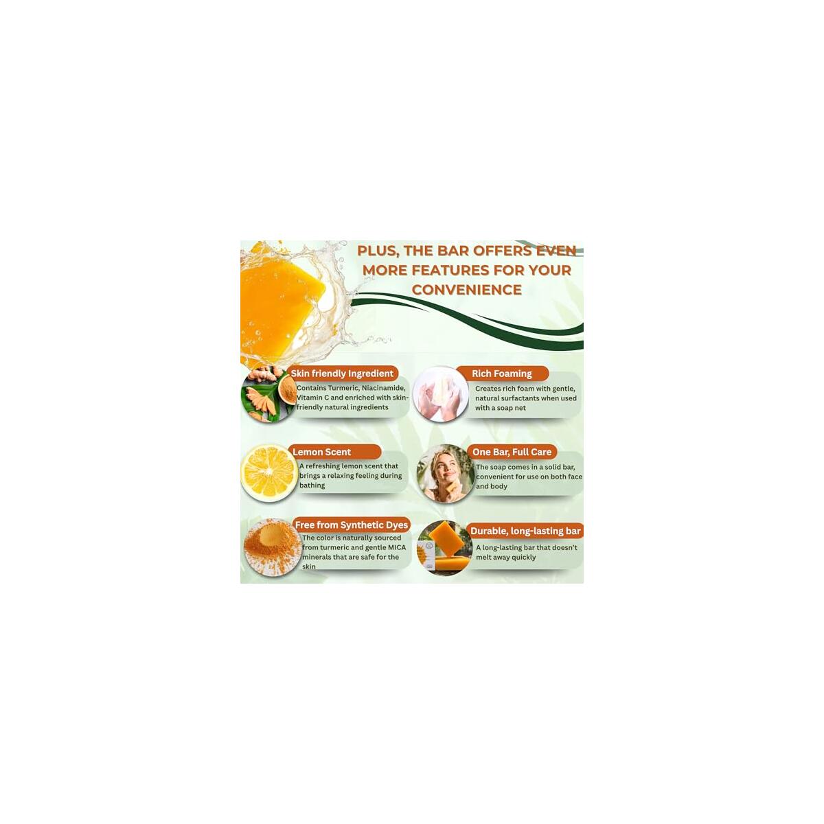 Turmeric Soap Bar For Face Body 3 Cashback - RebateKey