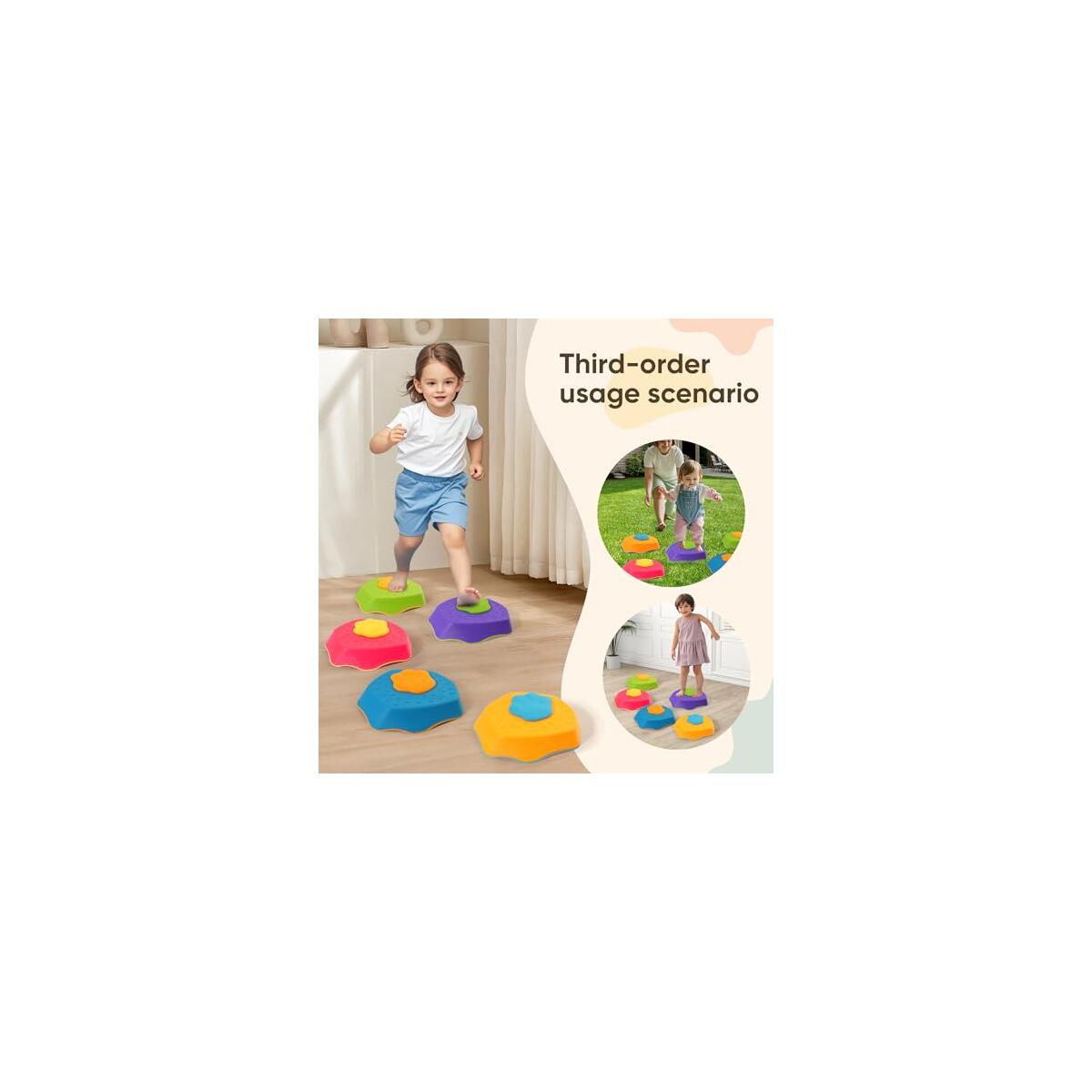 5 Pack Stepping Stones For Kids With Sound Effects 1 Cashback Rebate - RebateKey