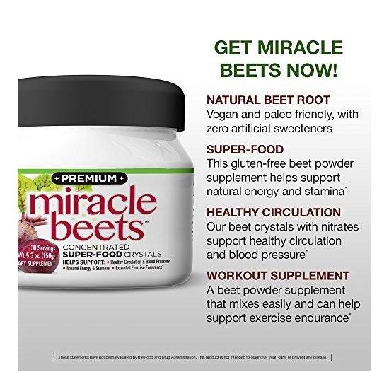 Thincare Premium Miracle Beets Beet Root Powder Concentrate Supplement