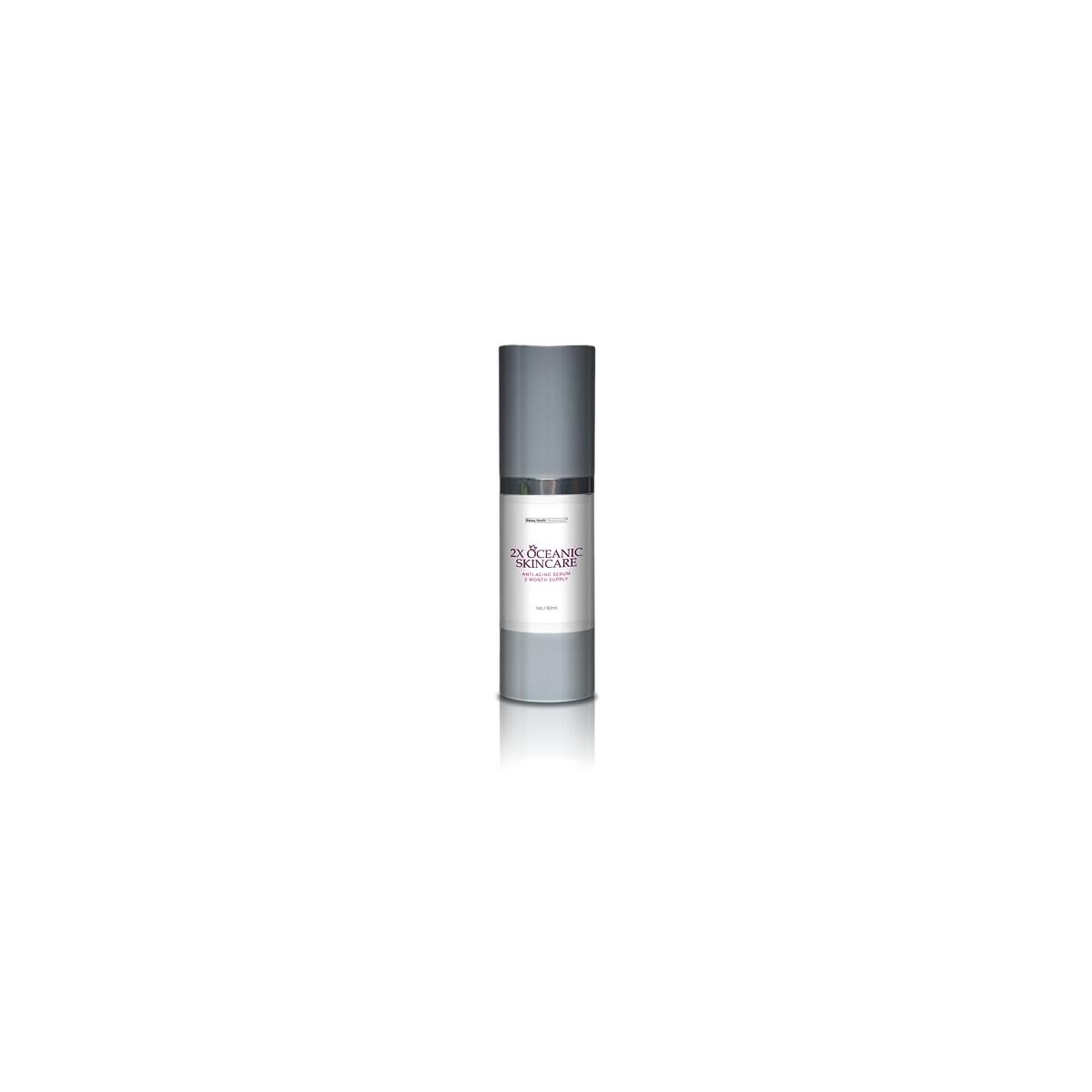 2X Oceanic Skincare Serum - Anti Aging Serum 2 Month Supply - Peptide Rich Regenerative Serum with Alpha Hydroxy Acids & Vitamin E - Help Repair Skin Cells - Improve Hyperpigmentation & Wrinkles