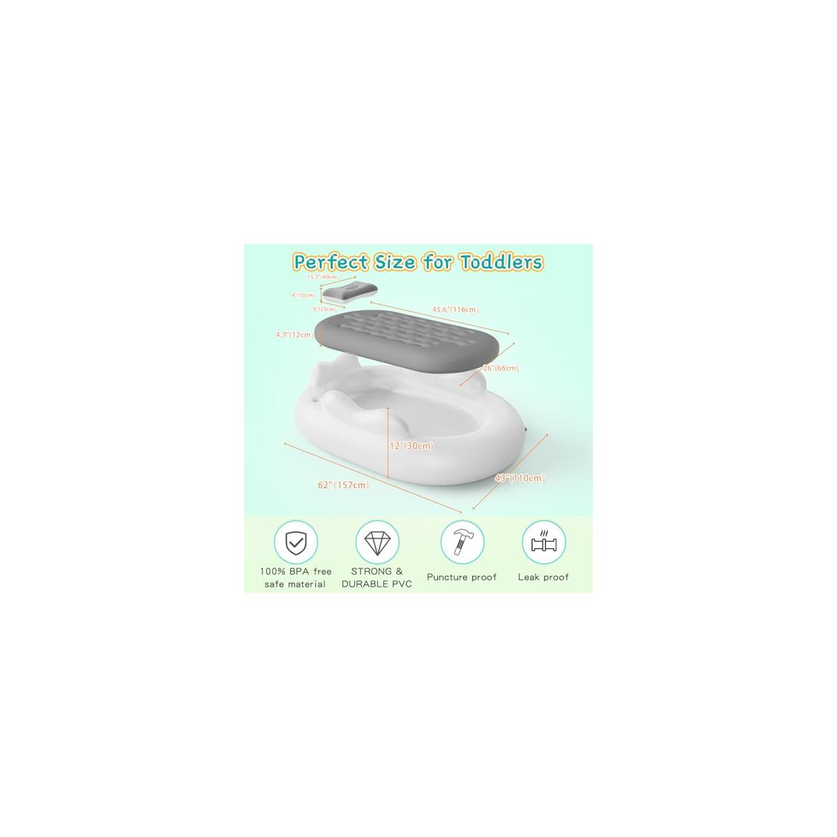 Inflatable Toddler Travel Bed Kids Air Mattress Cash Back - RebateKey