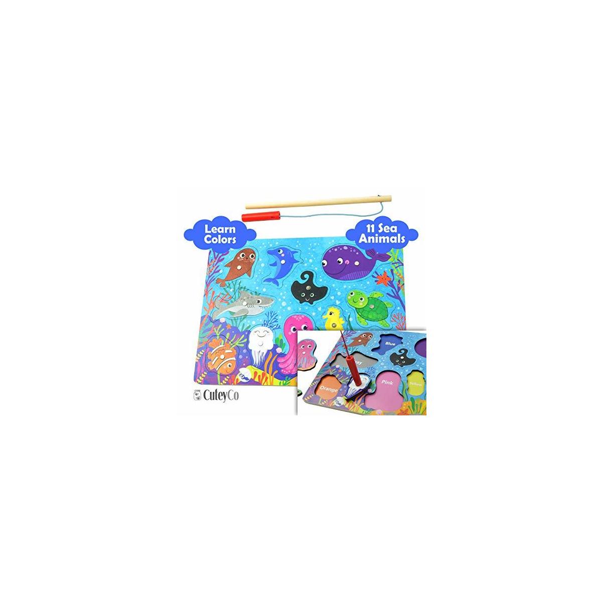 Cuteyco Magnetic Puzzle For Toddlers Learn And Play Sea Animal Fishing Puzzle2 Cashback - RebateKey