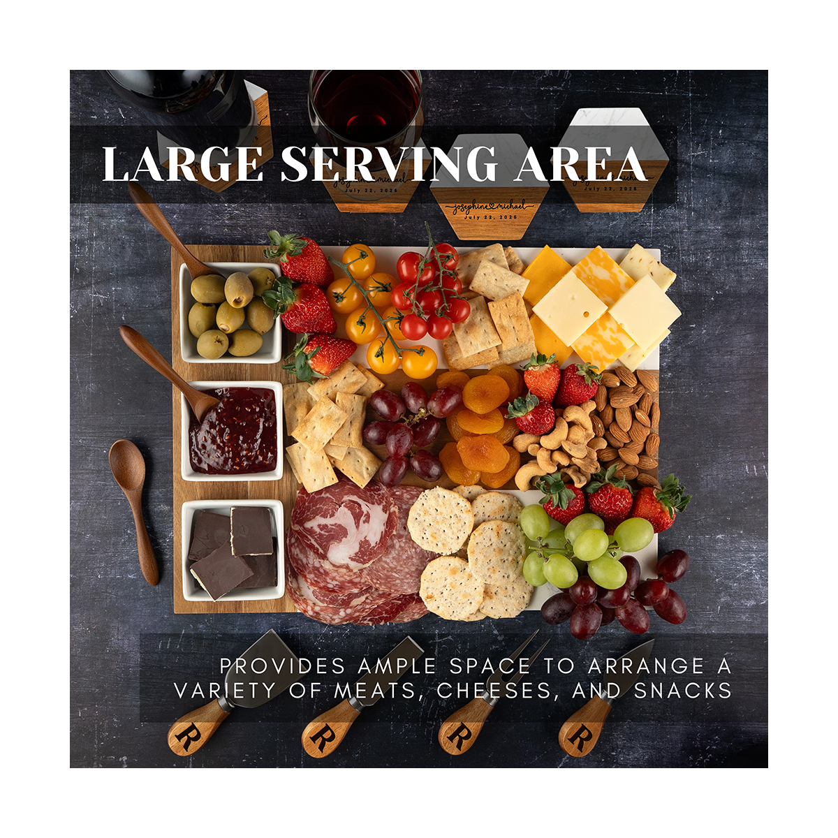 Personalized Charcuterie Board Couple Gift 2 Cashback - RebateKey