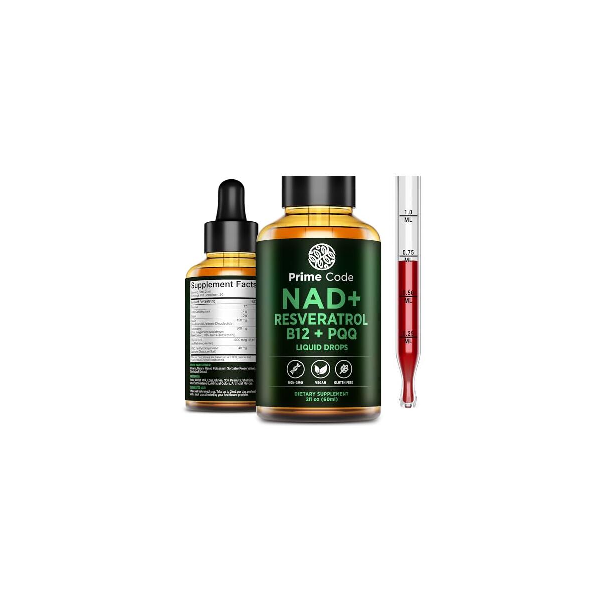 NAD+ Liquid Drops with Resveratrol