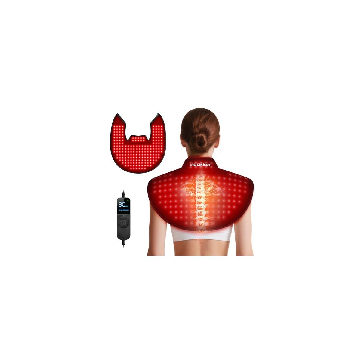 Red Light Therapy for Neck and Shoulder, Infrared Light Therapy for Body at Indoor, Pain Relief, 194-LED, 660nm & 850nm, 30W High Power ( The final price after using the coupon is $79.99 )