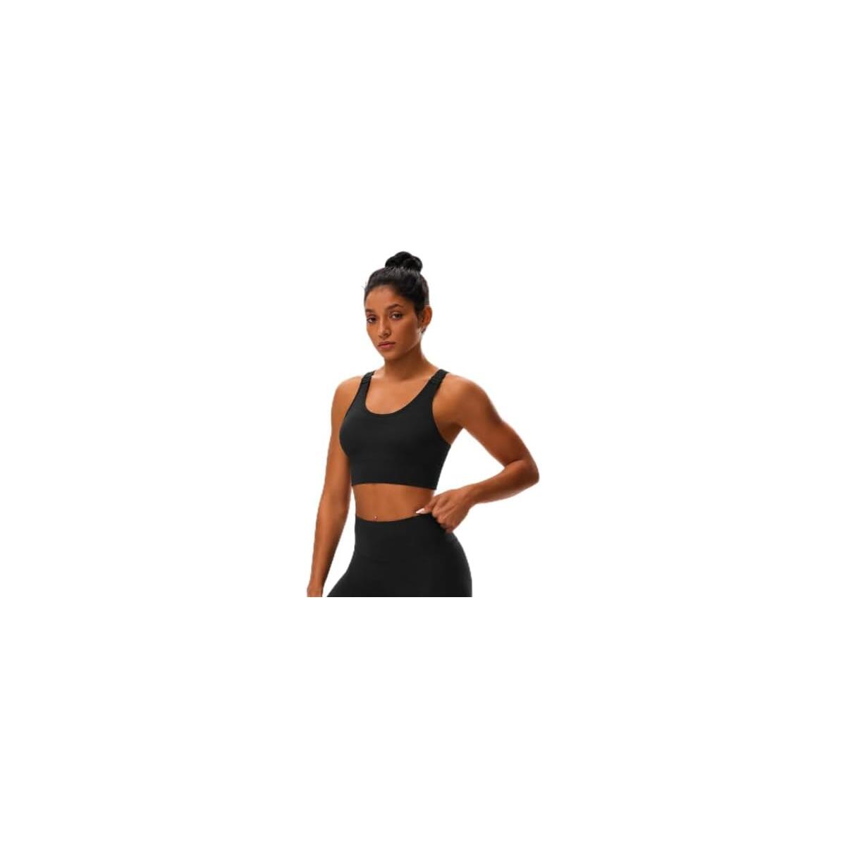 Sports Bras for Women, High Impact Support, Breathable Mesh, Adjustable Straps for Running & Gym Yoga Workout Crop Top