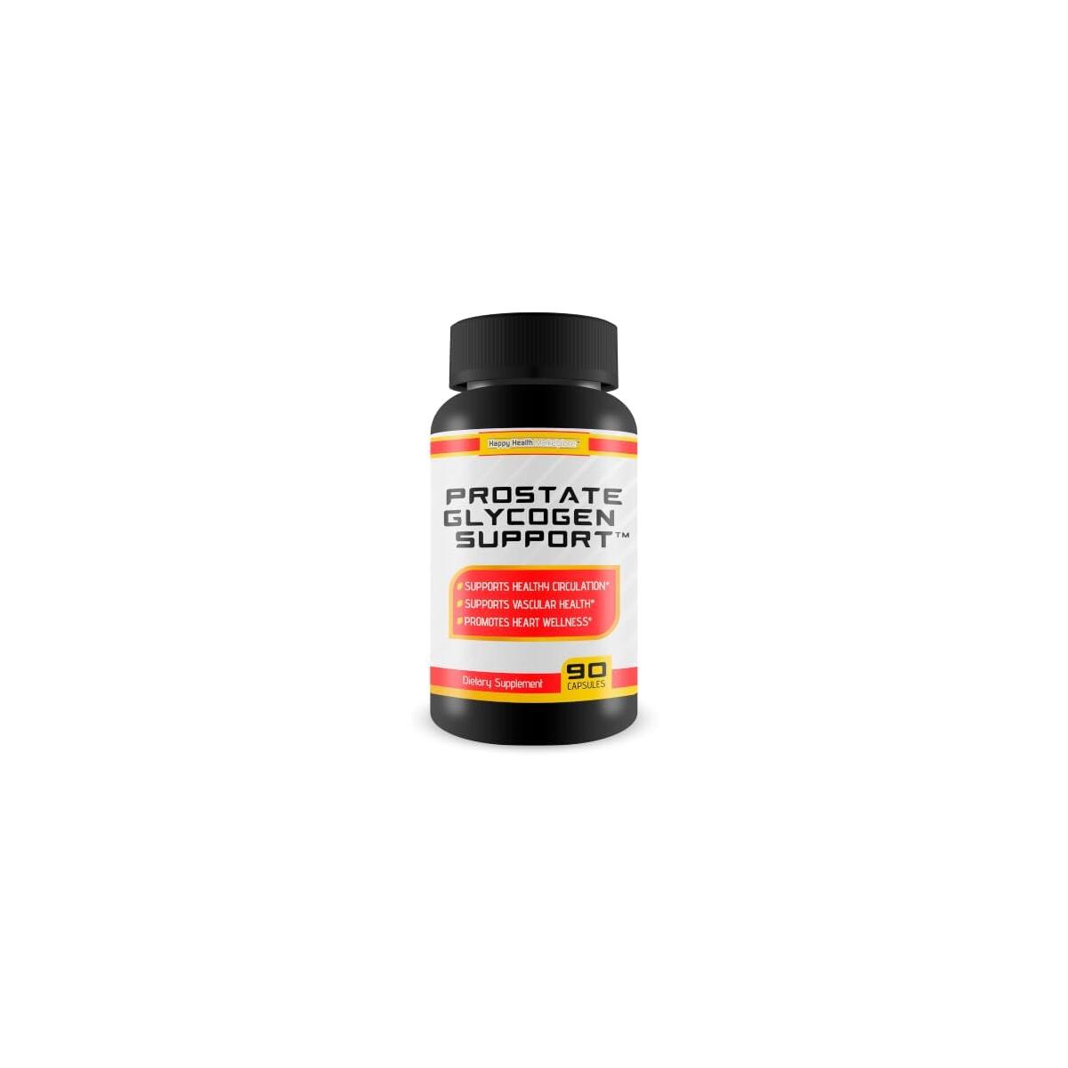 Prostate Glycogen Support - Improved Formula - Our Best Saw Palmetto Prostate Support Supplement - Premium Formula With Over 25 Ingredients - Super Prostate Supplements For Men Prosta Cleanse