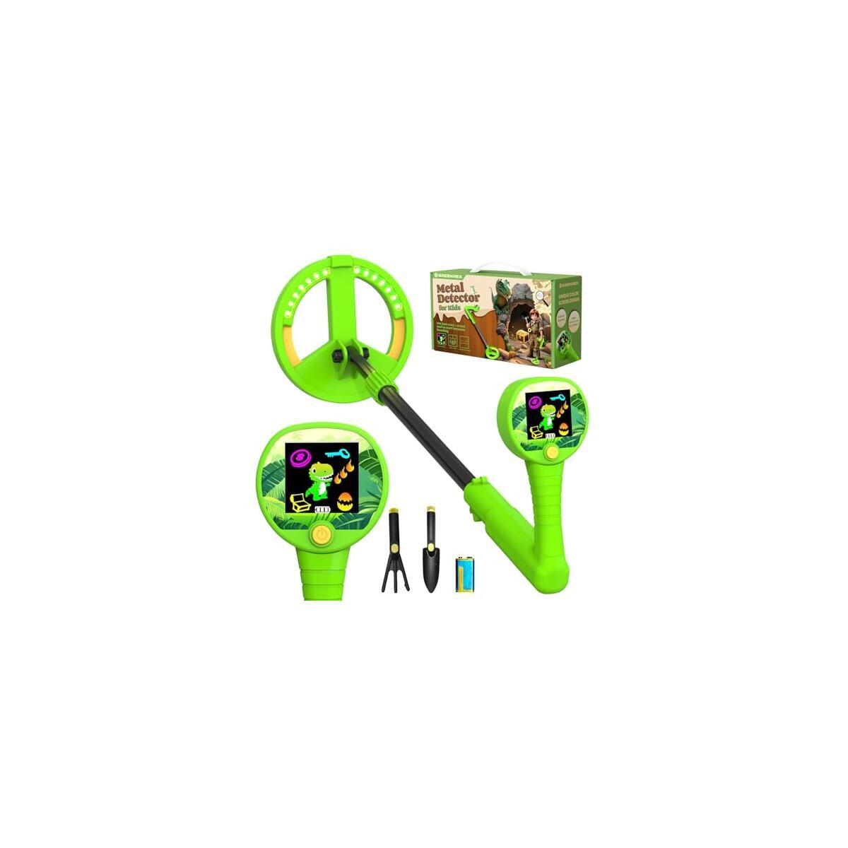 $64.99 Purchase (Discount Coupon Not Used) Metal Detector for Kids, Intuitive Color LCD Display, 6.7” Glowing LED Coil, Kid-Safe Lightweight with Adjustable Handle & 4” Precision Deepth, Perfect Educational Gift for Kids Ages 3-12