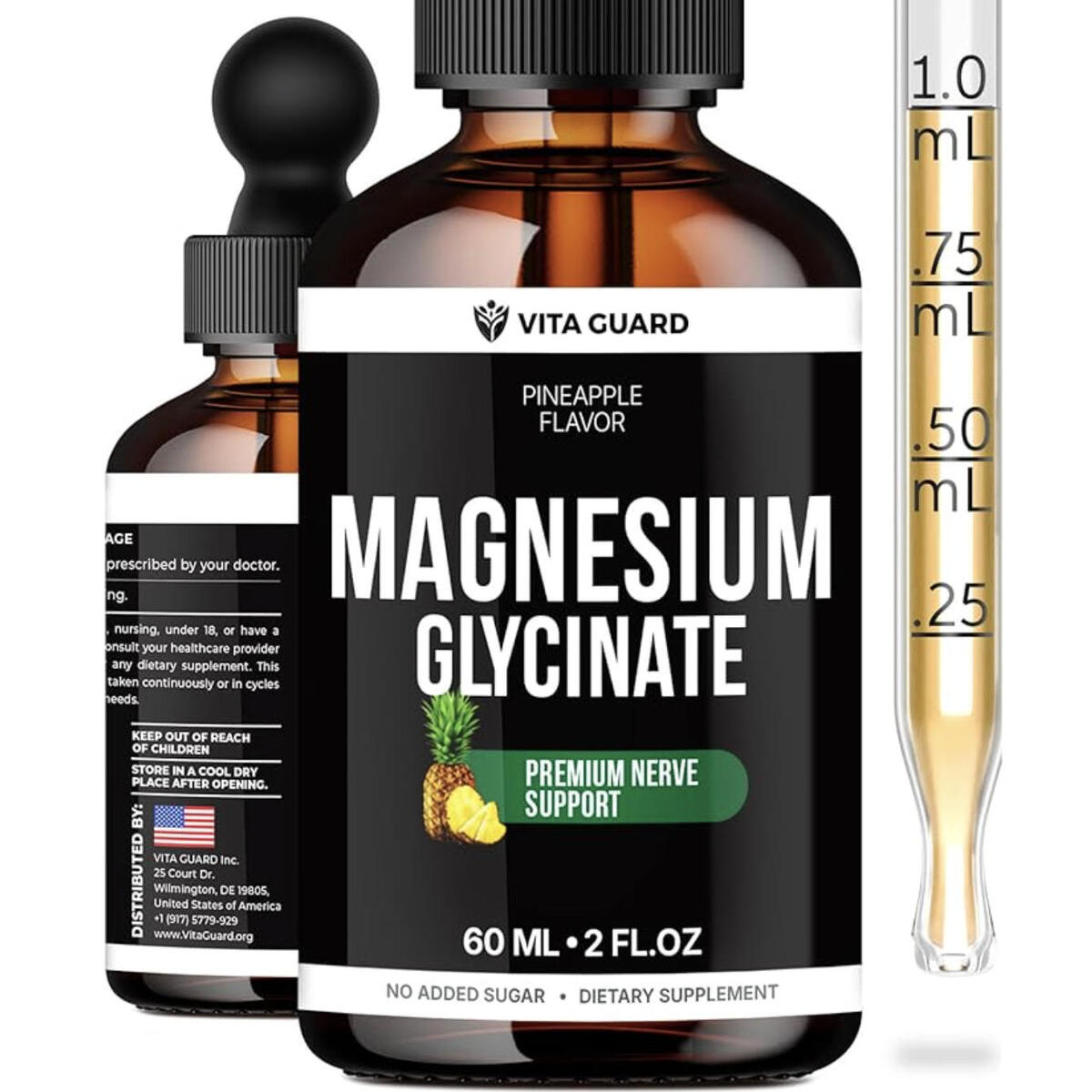 Magnesium Glycinate 500mg Liquid Drops