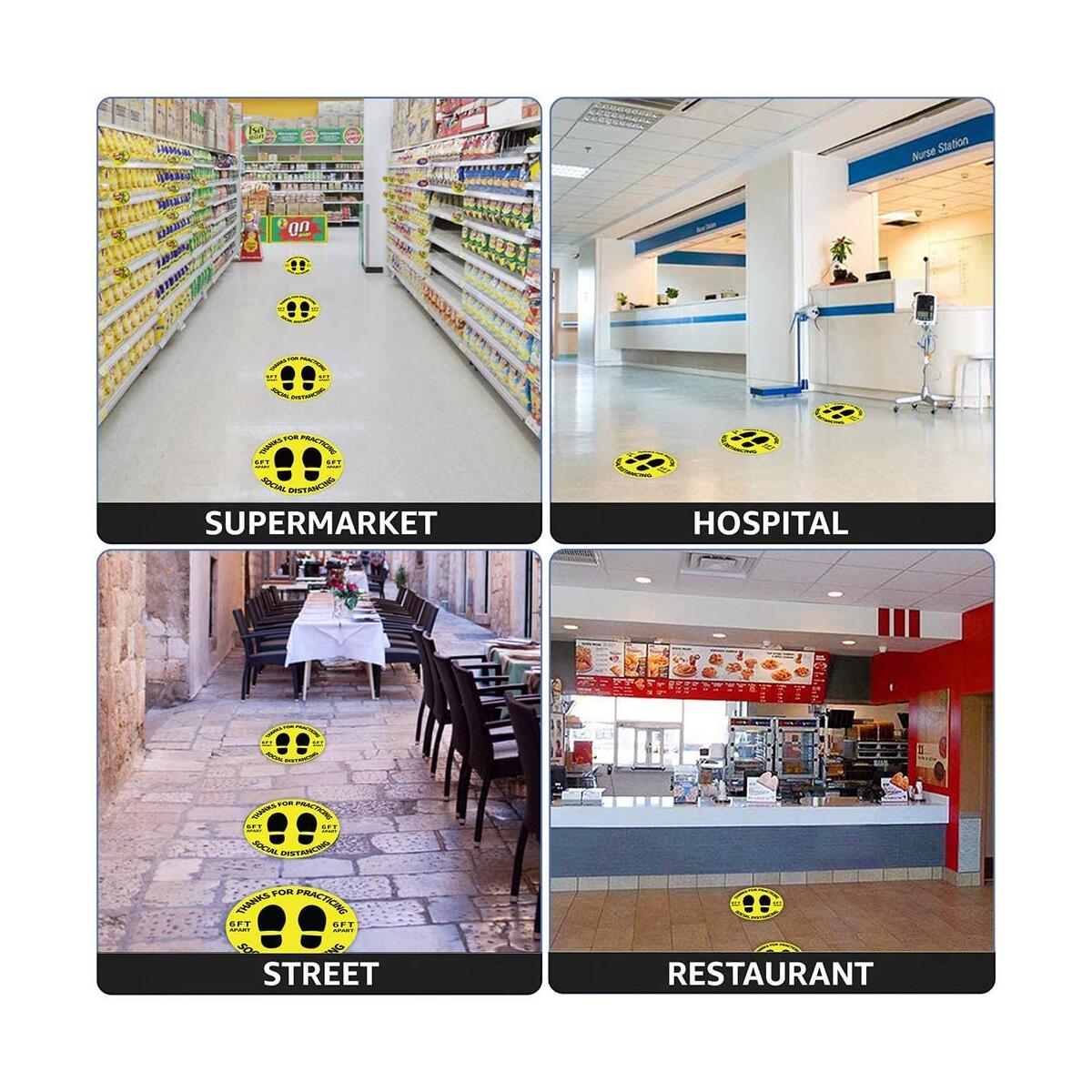Social Distance Floor Stickers 5 Rebate - RebateKey