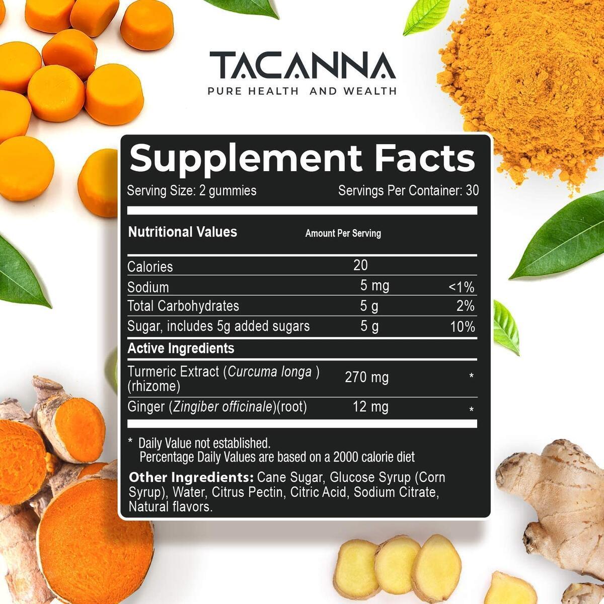 Tacanna Turmeric Ginger Gummies Rebates - RebateKey