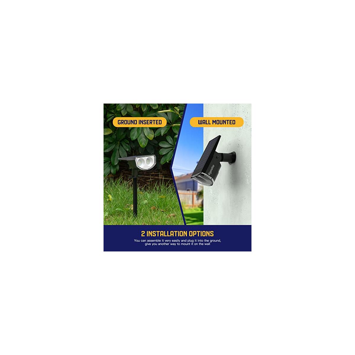 Rgbw Multicolor Solar Spotlight With 9 Modes For Rebate - RebateKey