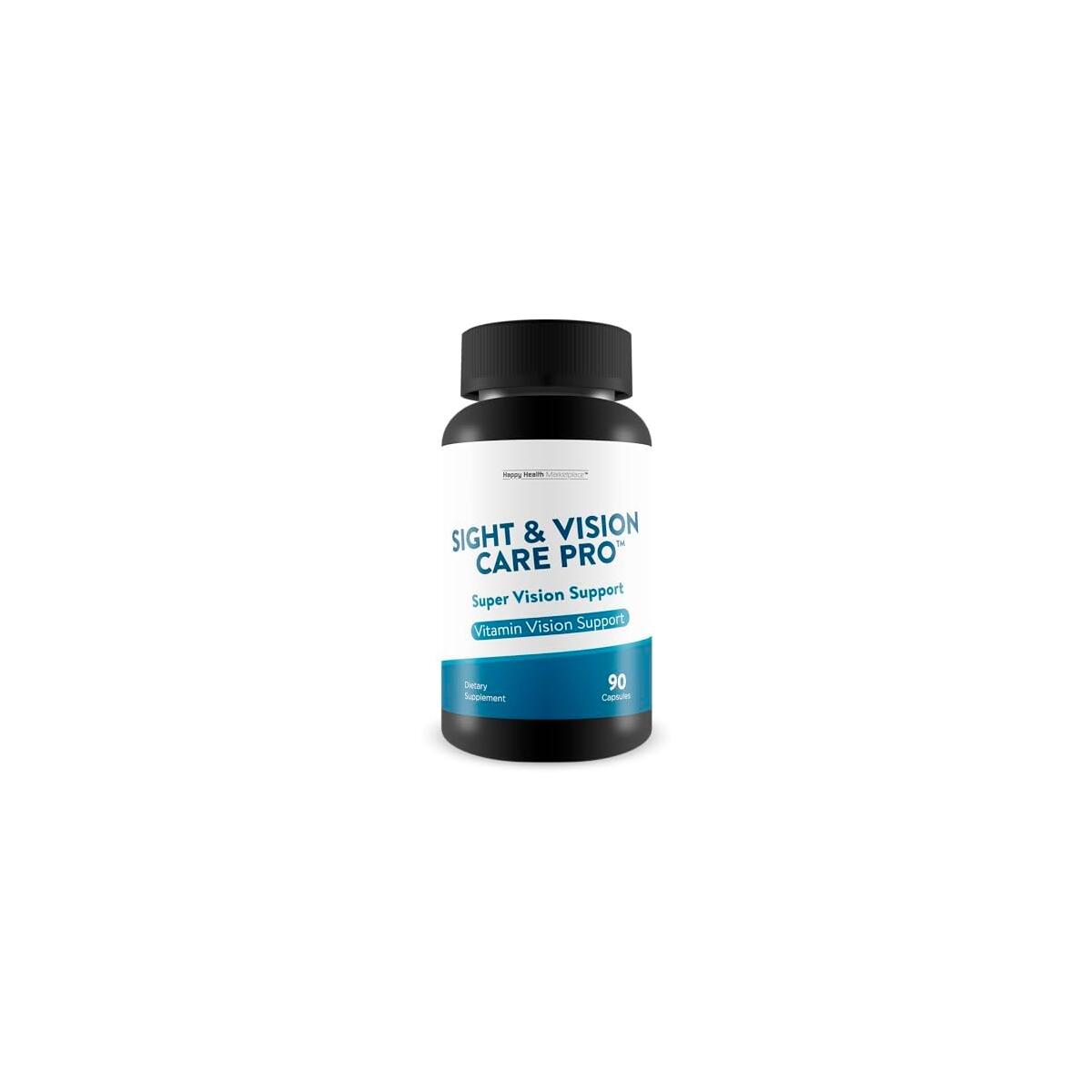 Sight & Vision Care Pro - Super Vision Support - Vitamin & Mineral Vision Supplement with Antioxidant Cell Support - Promote Visual Acuity and Reduced Eye Strain - Support Sight Care & Eye Health
