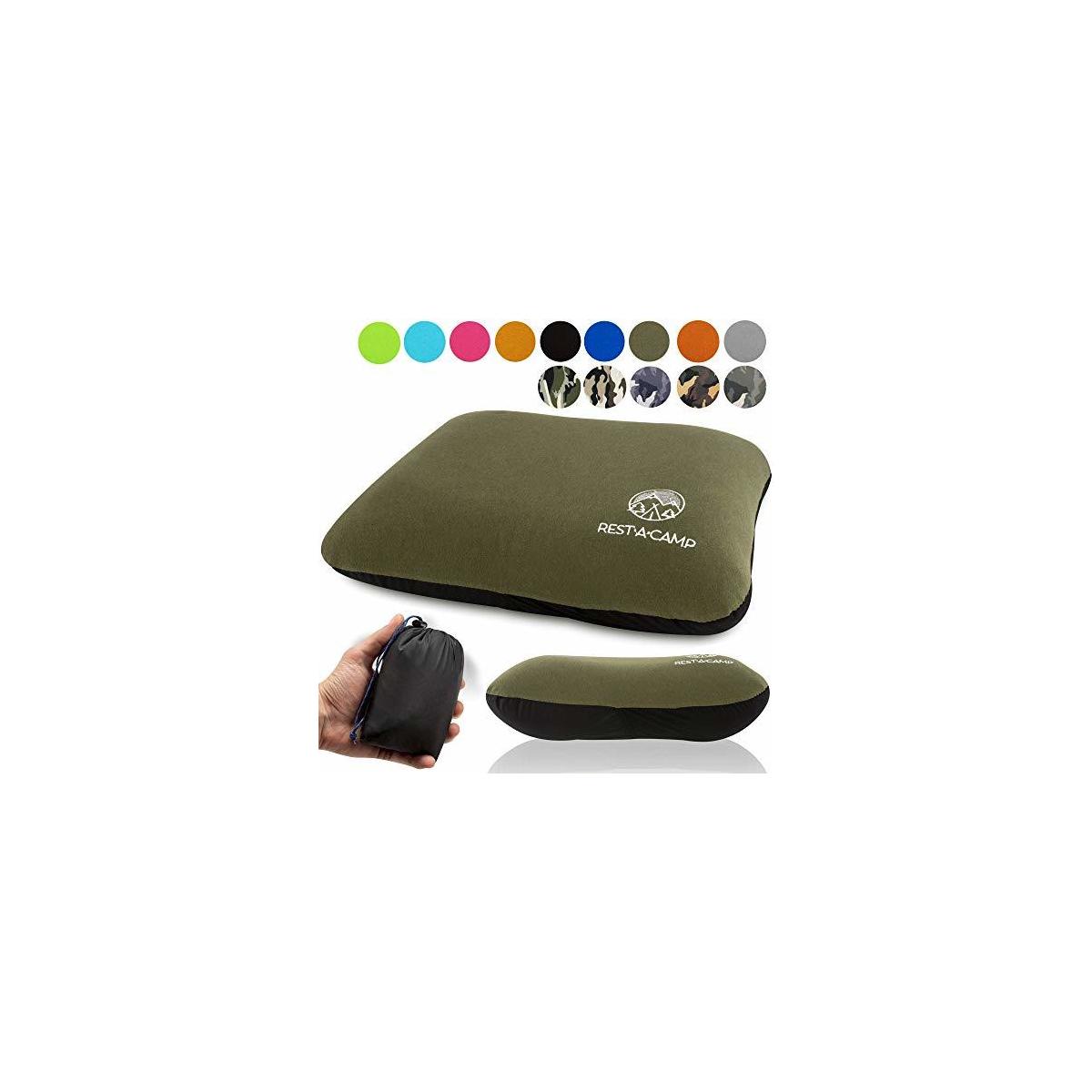 Lightweight Inflating Blow Up Pillow Best Compact Backpacking Pillow