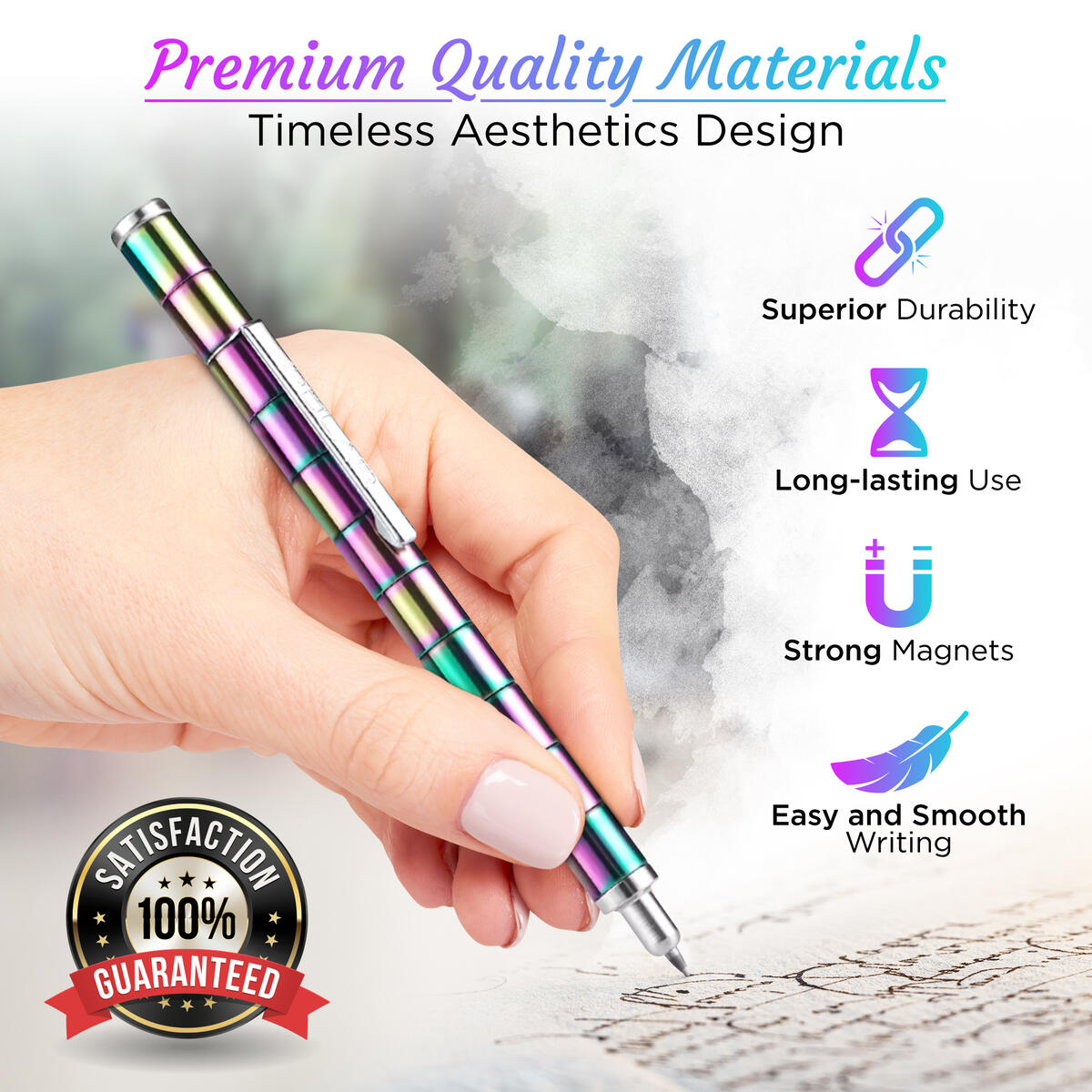 Magnetic Pen Anxiety Stress Relief Pen with more Parts, Magnetic Fidget  Pen, Sculpture Building Toys, Relieving Boredom, Autism, Adult and  Children