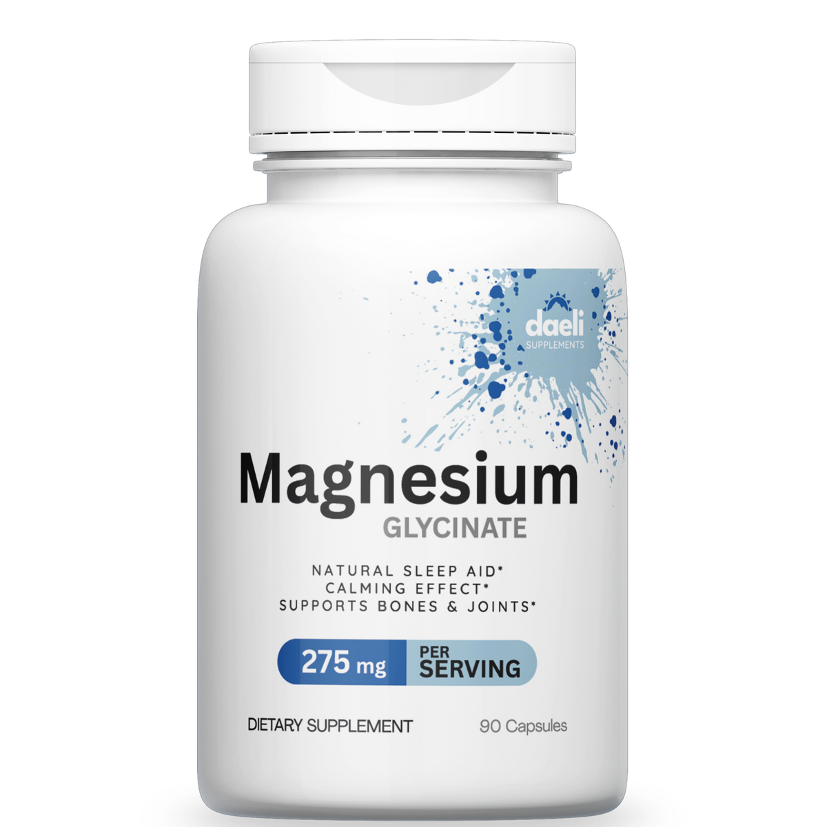Magnesium Glycinate - Supports Sleep, Muscles, Stress, Heart Health, & Metabolism* - Magnesium Capsules - Third-Party Tested - 90 Capsules