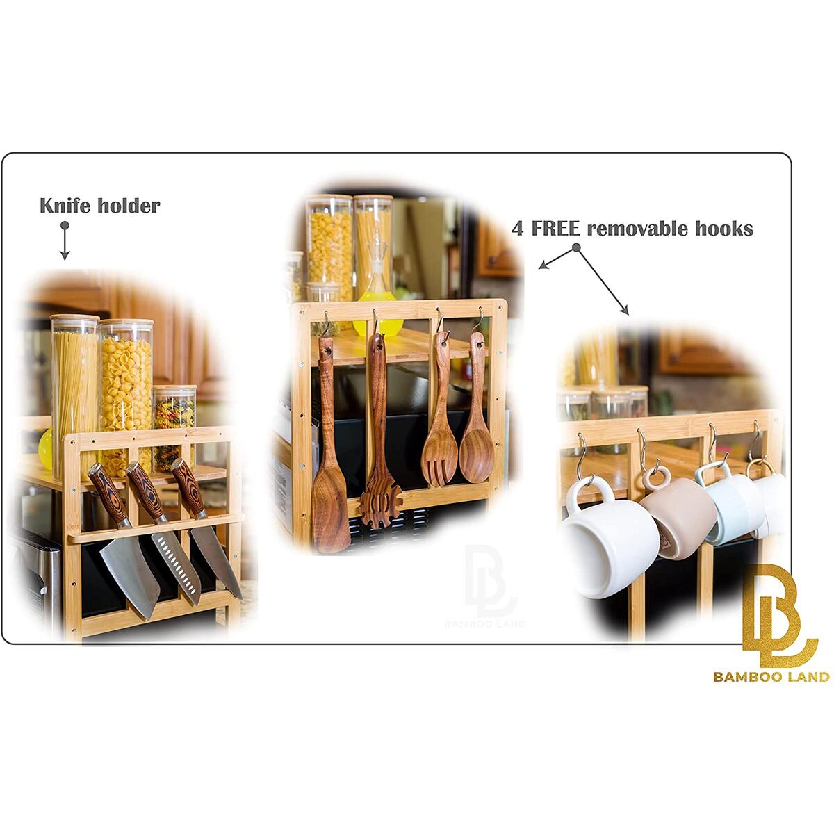 Bamboo Microwave Rack Cash Back - RebateKey