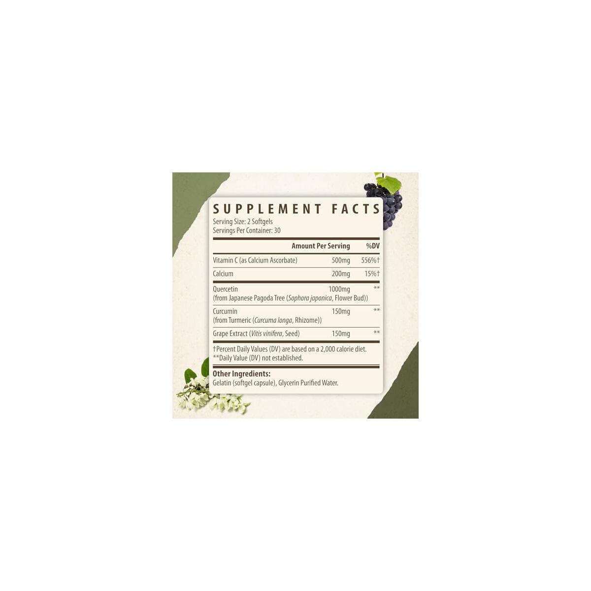 Liposomal Quercetin 1000mg Cash Back - RebateKey