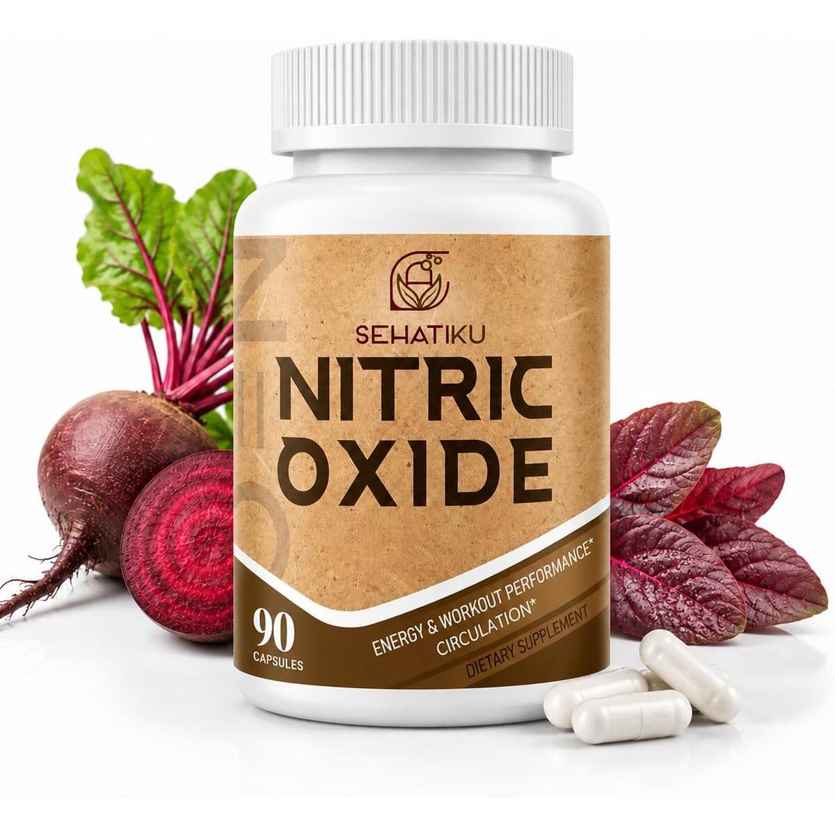 Nitric Oxide Supplements for Men & Women, Flow & Endurance, 90 Capsules