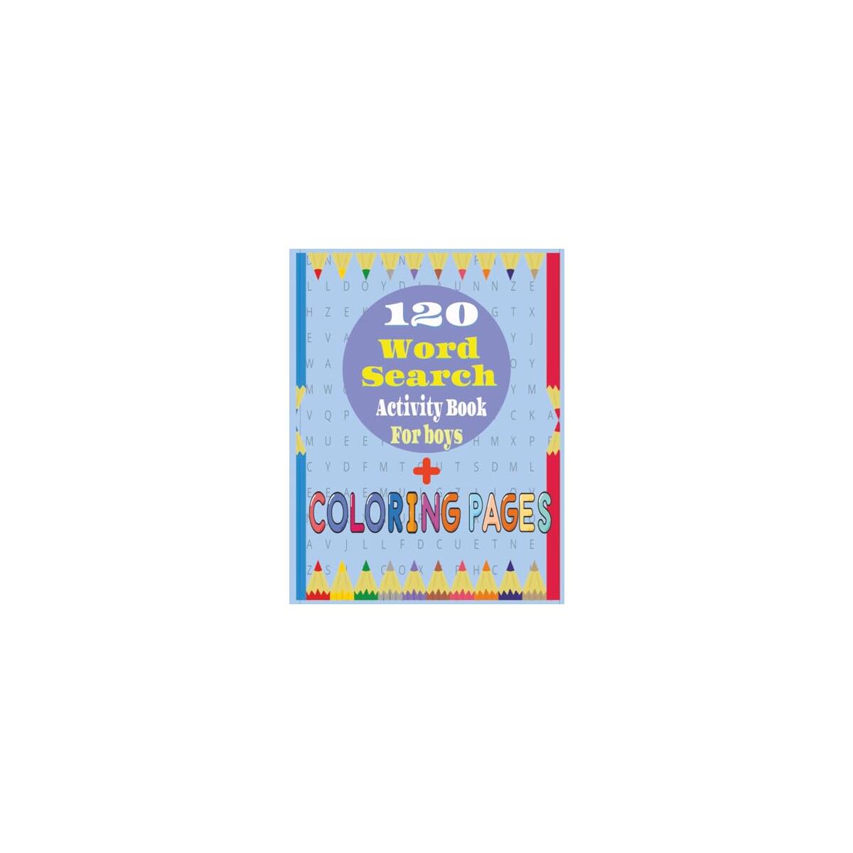 120 Word Search Activity Book For Boys Cashback Rebate - RebateKey
