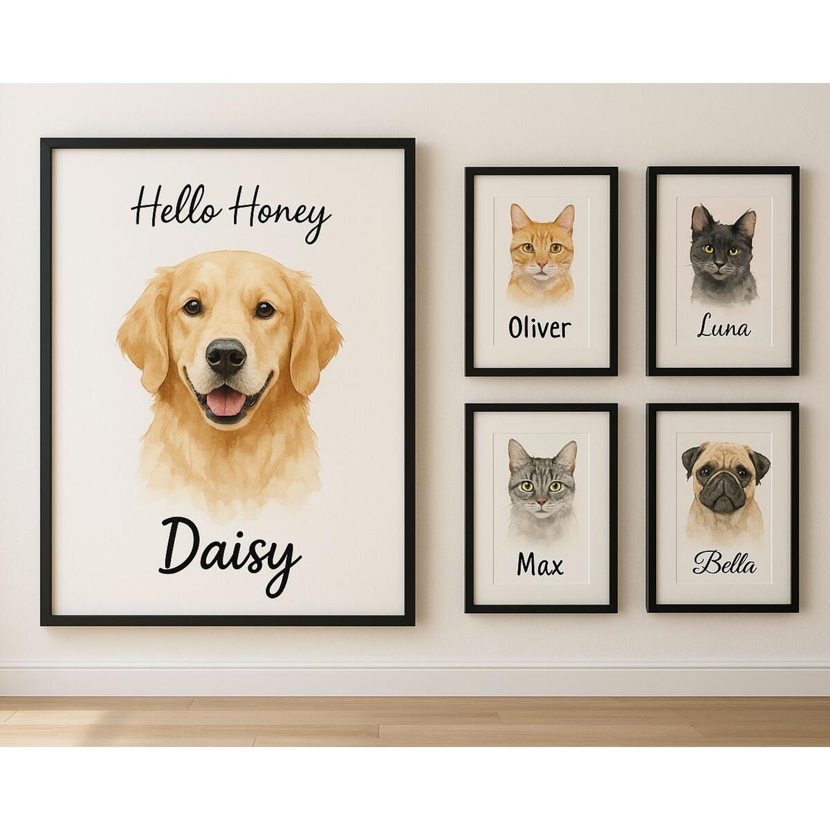 Custom Watercolor Portraits Using Pet Photo Rebates - RebateKey