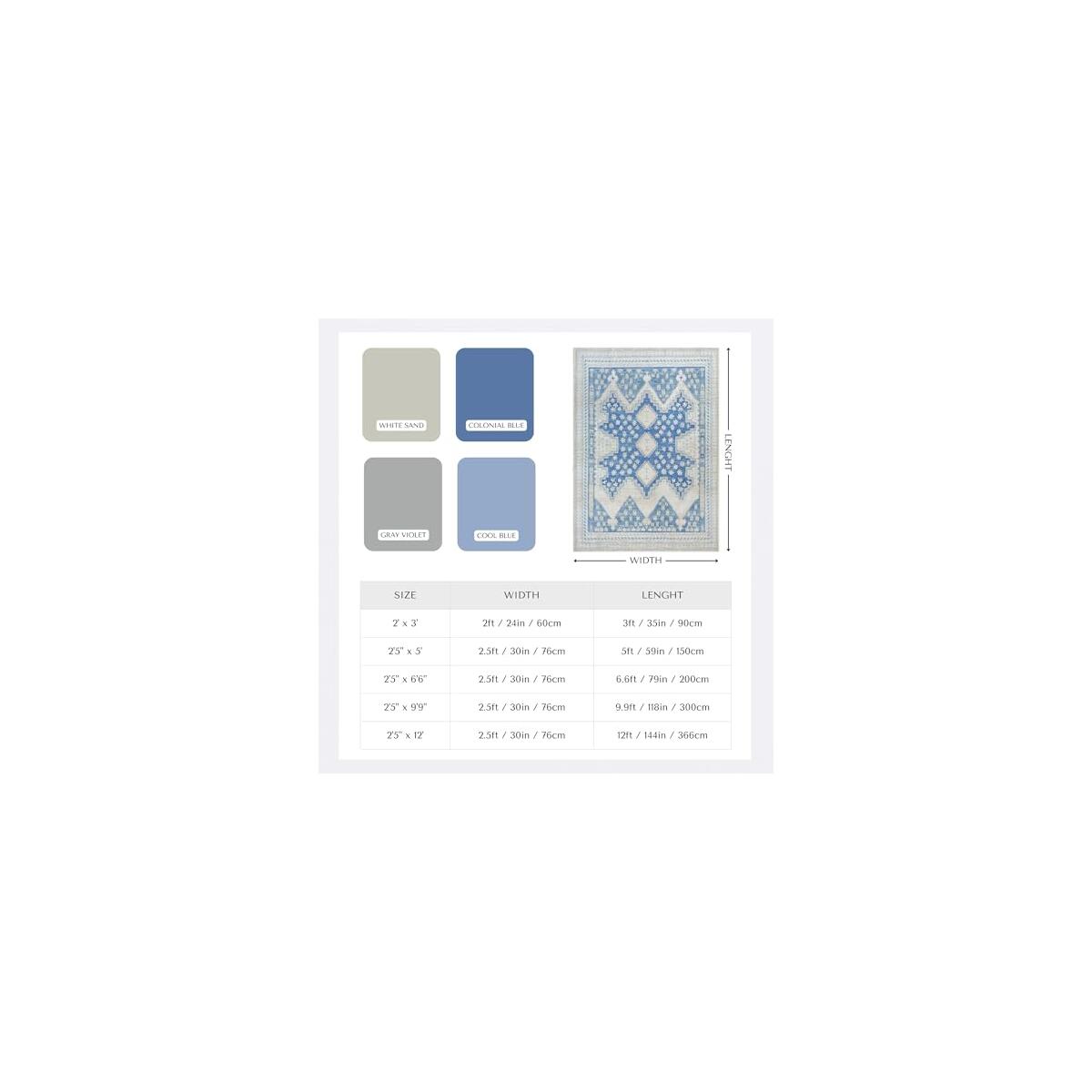 Beige Blue Boho Oushak Rug 2x3 Rebates - RebateKey