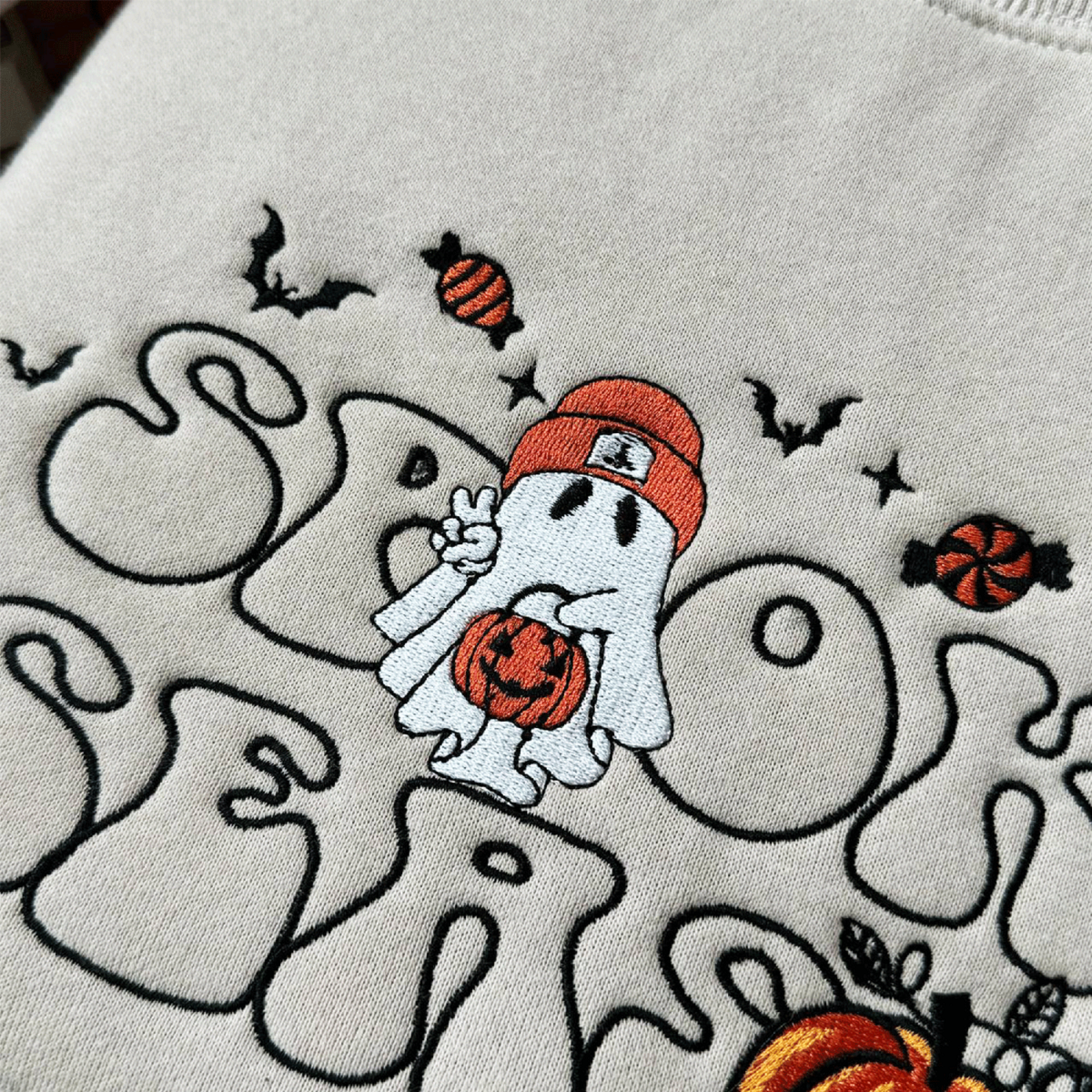 Embroidered Spooky Season Sweatshirt 1 Cashback - RebateKey