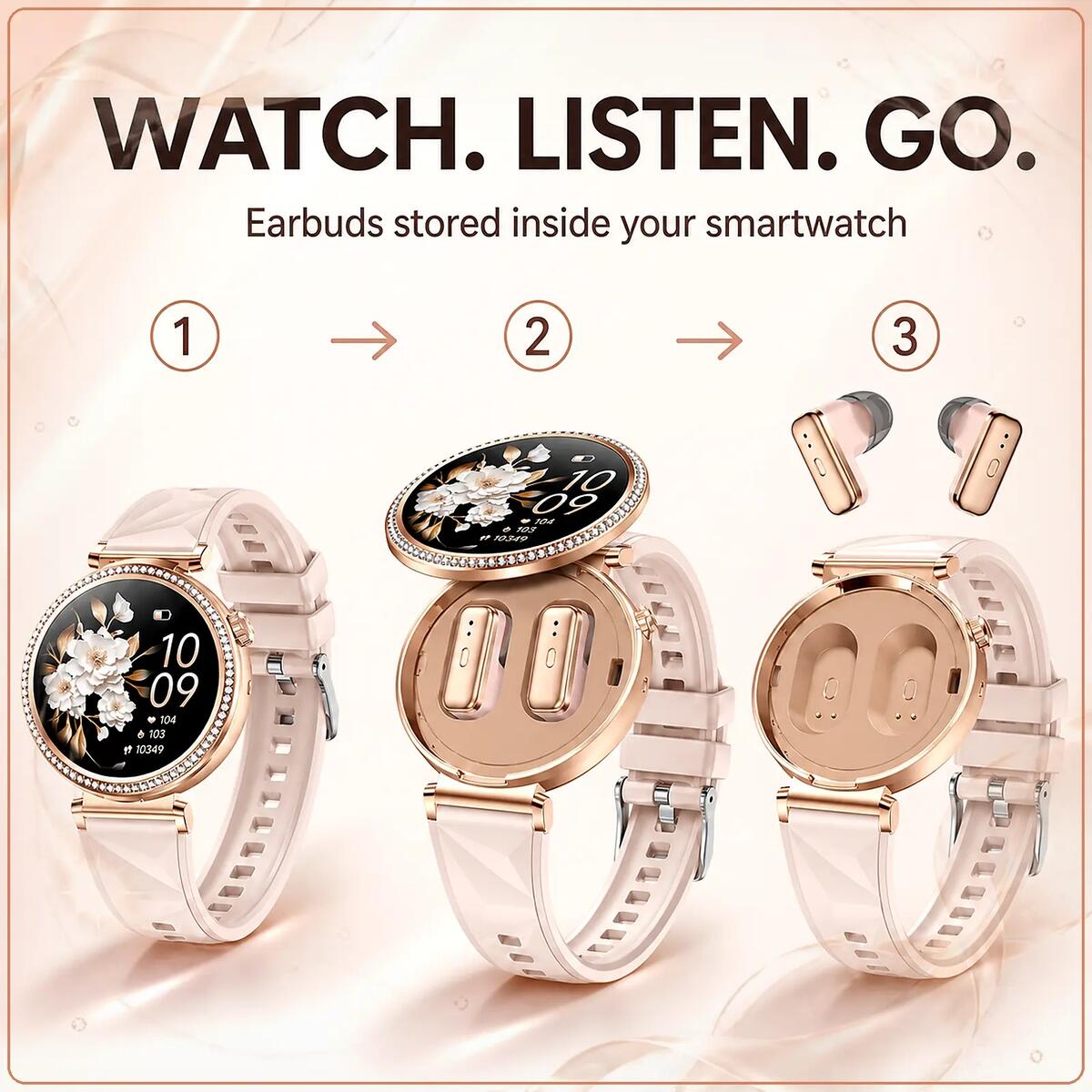 Smart Watch With Built In Wireless Earbuds Cashback Rebate - RebateKey