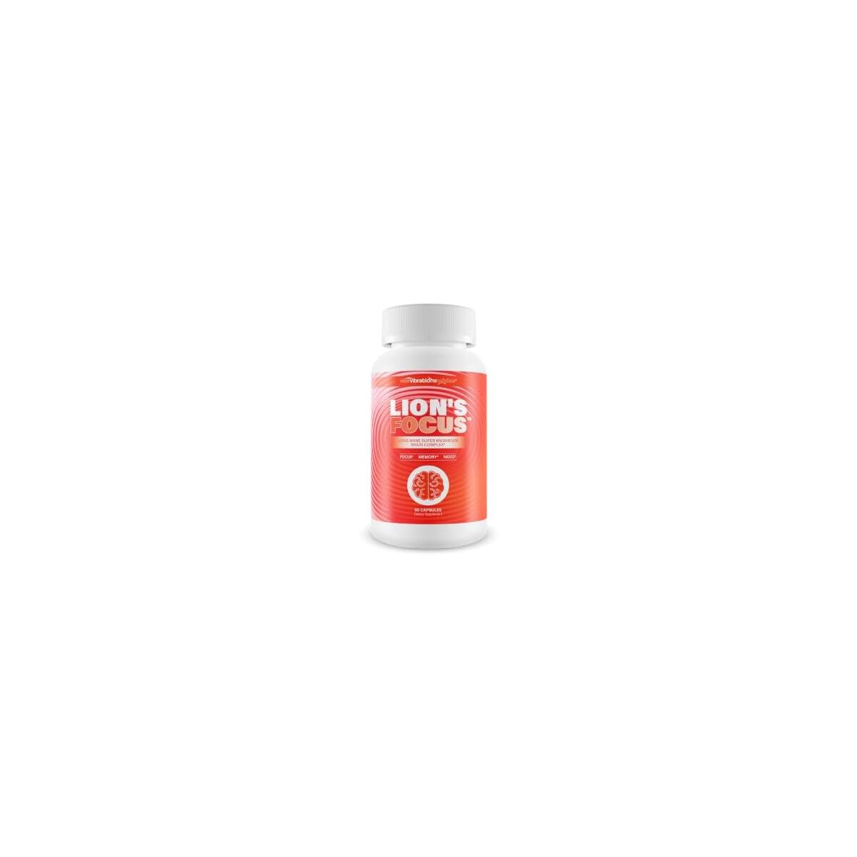Lion&rsquo;s Focus - Lions Mane Focus Mushroom Supplement - Our Best Lions Mane Mushroom Supplement - Natural Brain Booster - Naturally Increase Blood Flow To The Brain - Mental Focus And Energy Supplements