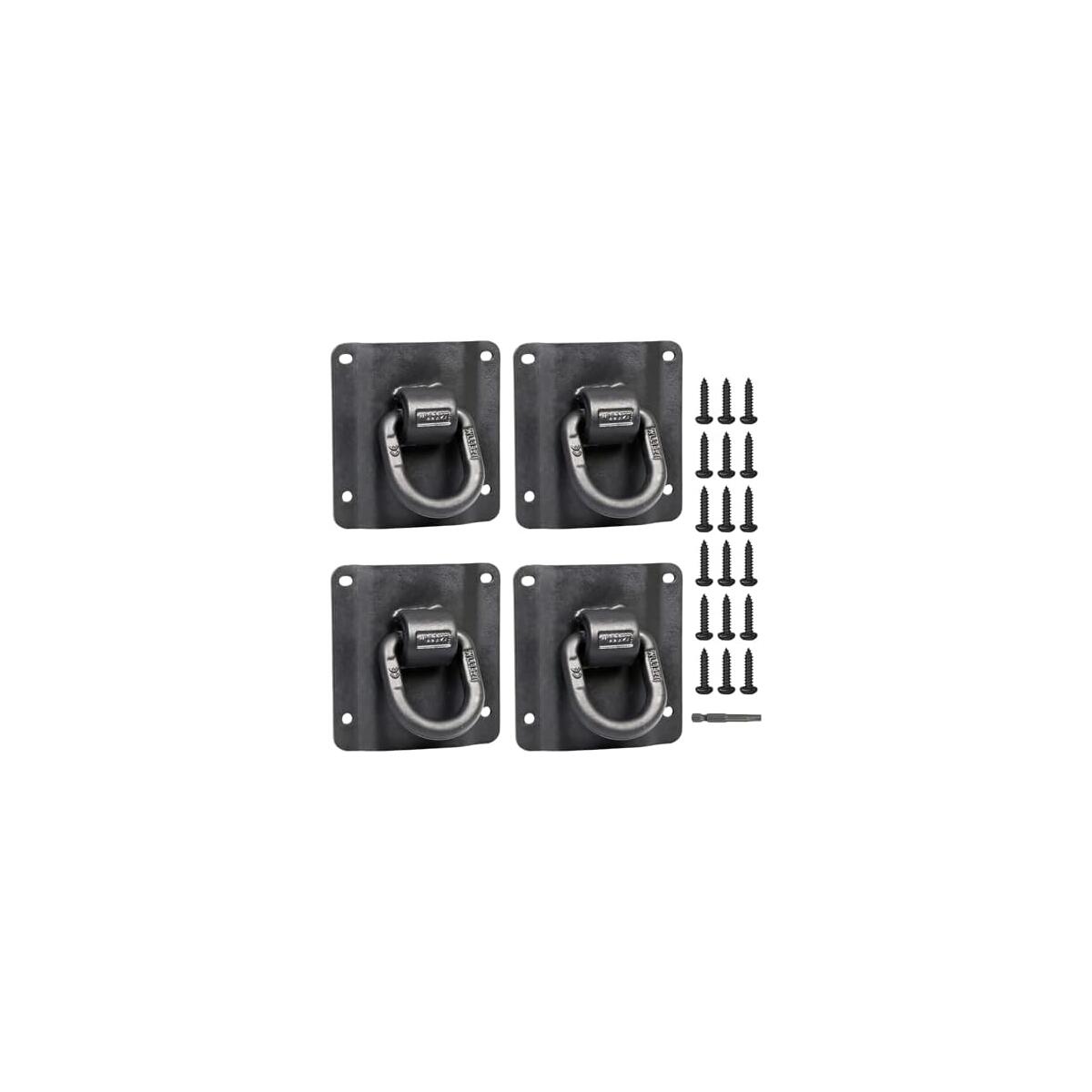 4 Packs Tie Down Anchors Heavy Duty Truck Bed Tie Downs Truck Accessories Compatible with 2015-2025 Ford F150 F250 F350 Replace# FL3Z-99000A64-B & FL3Z-9928408-AB